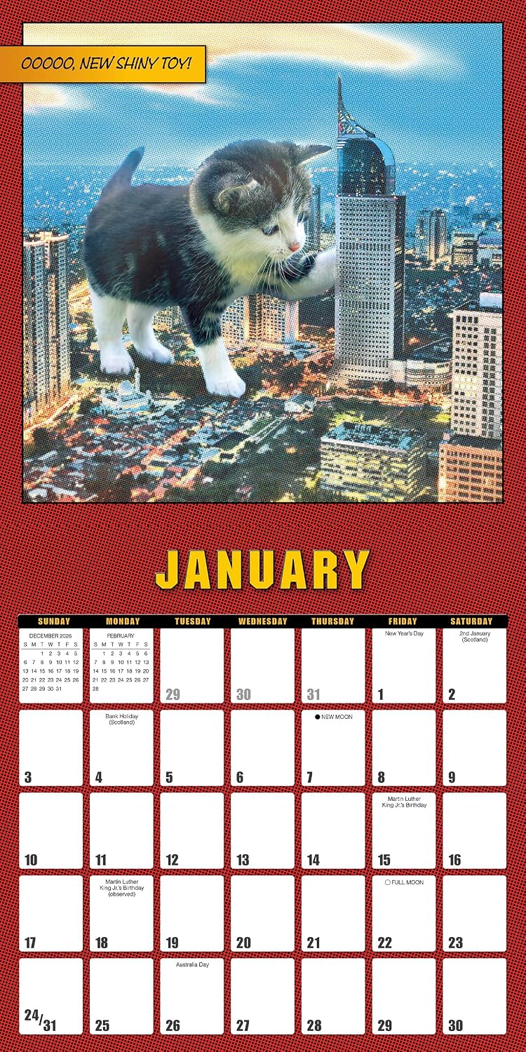 2027 Catzilla - Square Wall Calendar