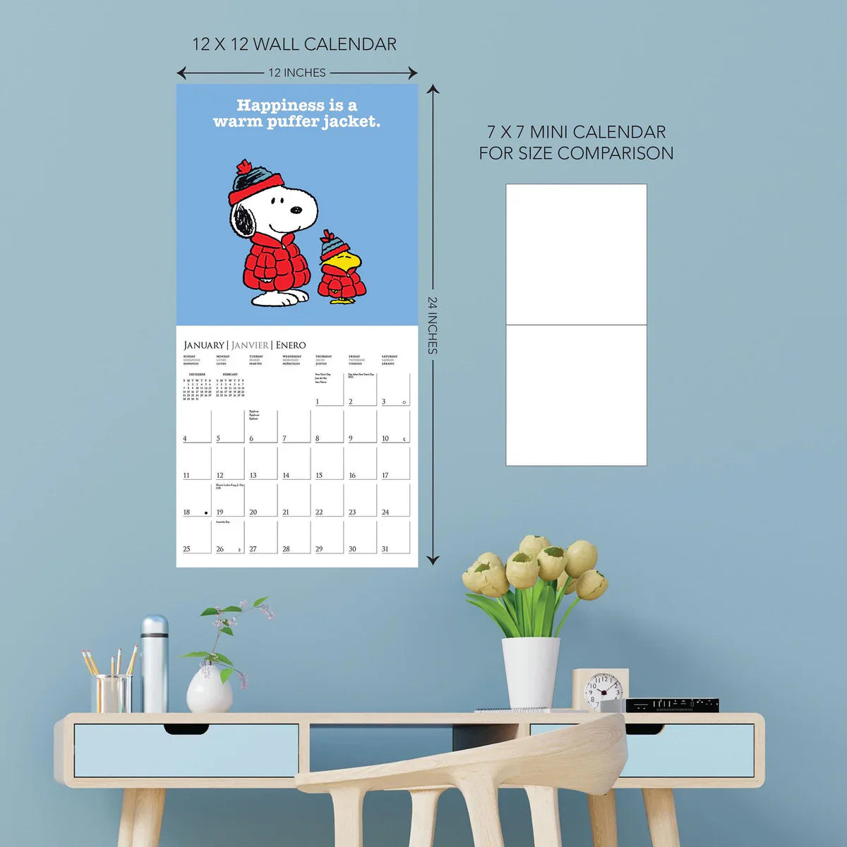 2026 Peanuts - Square Wall Calendar