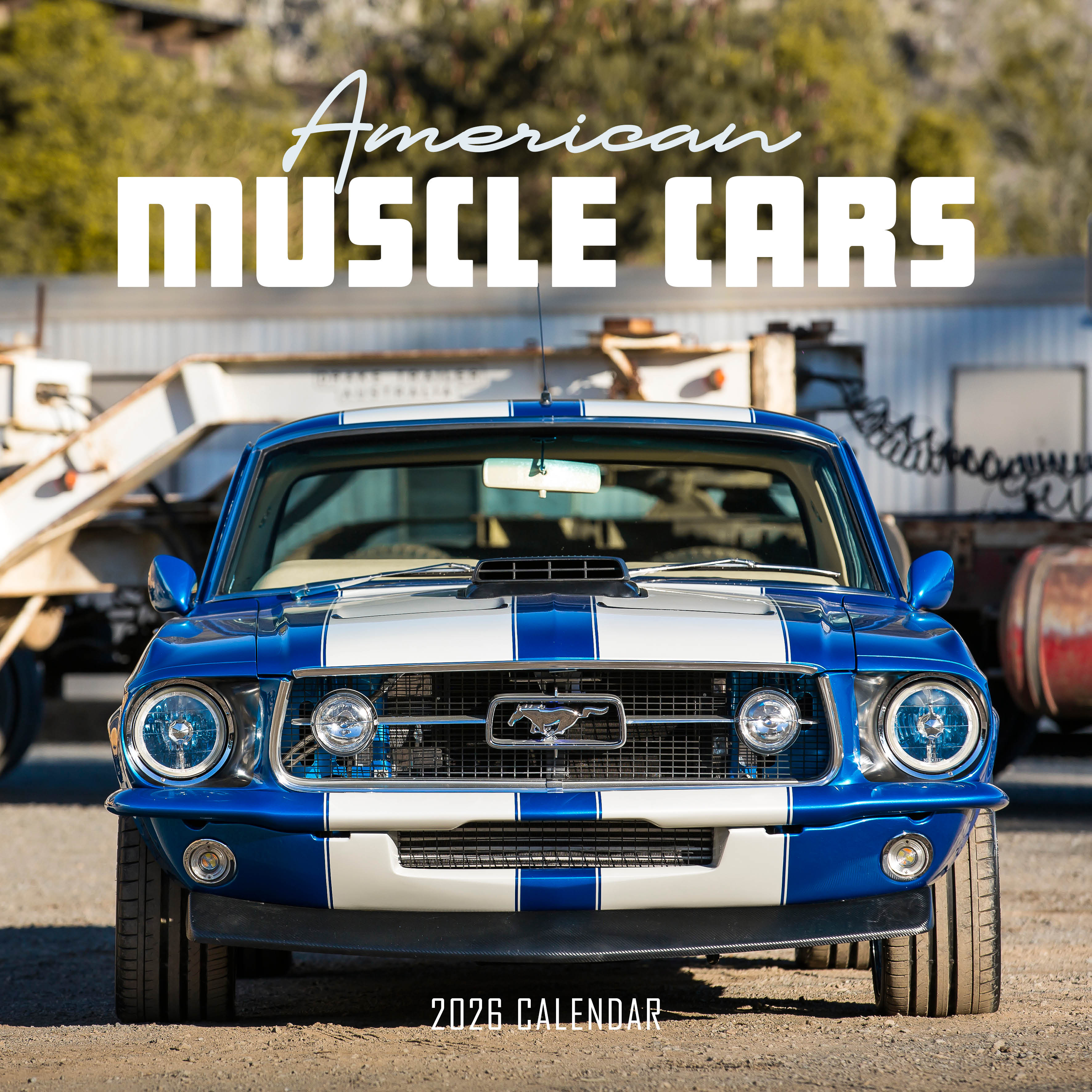 2026 American Muscle Cars - Square Wall Calendar