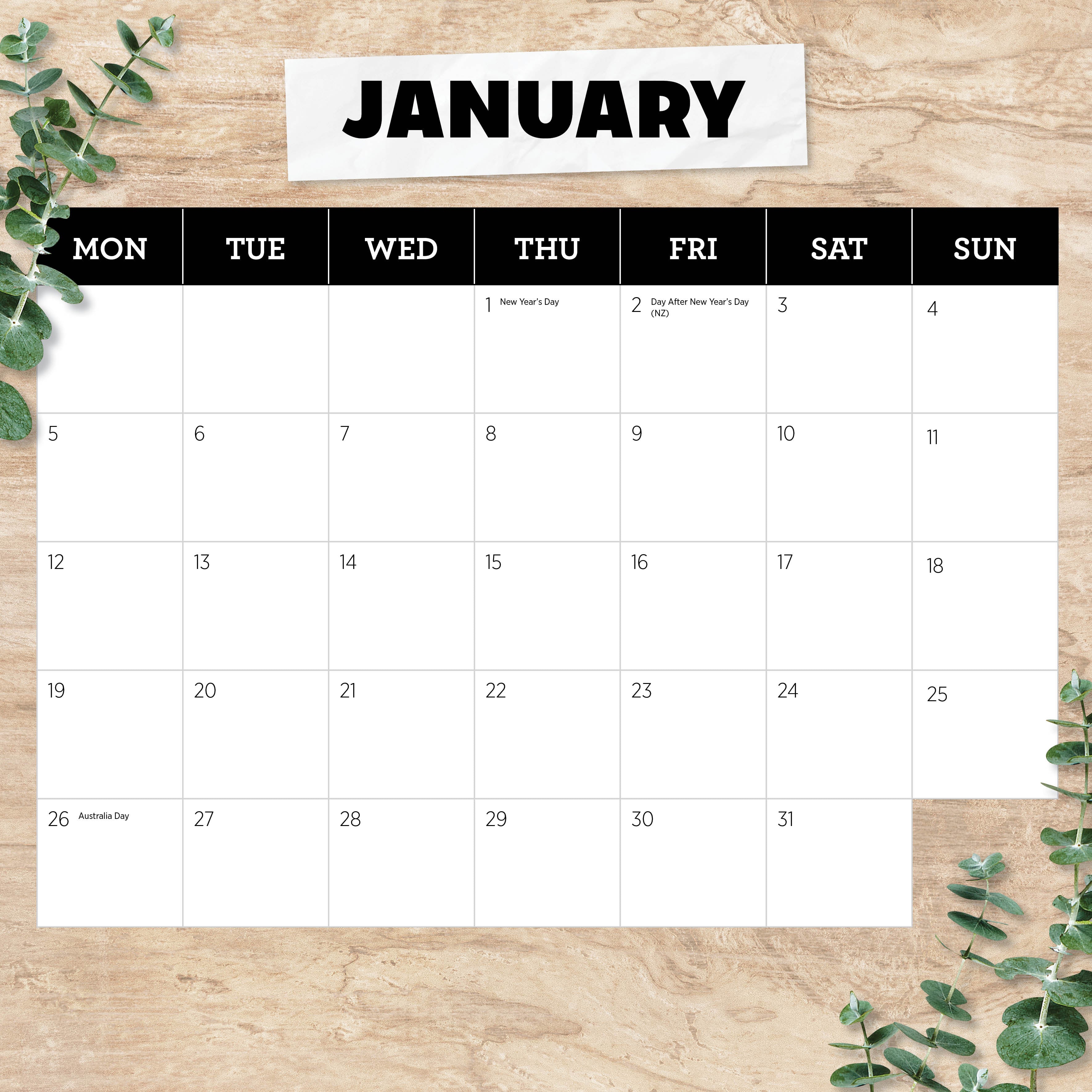 2026 Australia's Raw Beauty - Square Wall Calendar