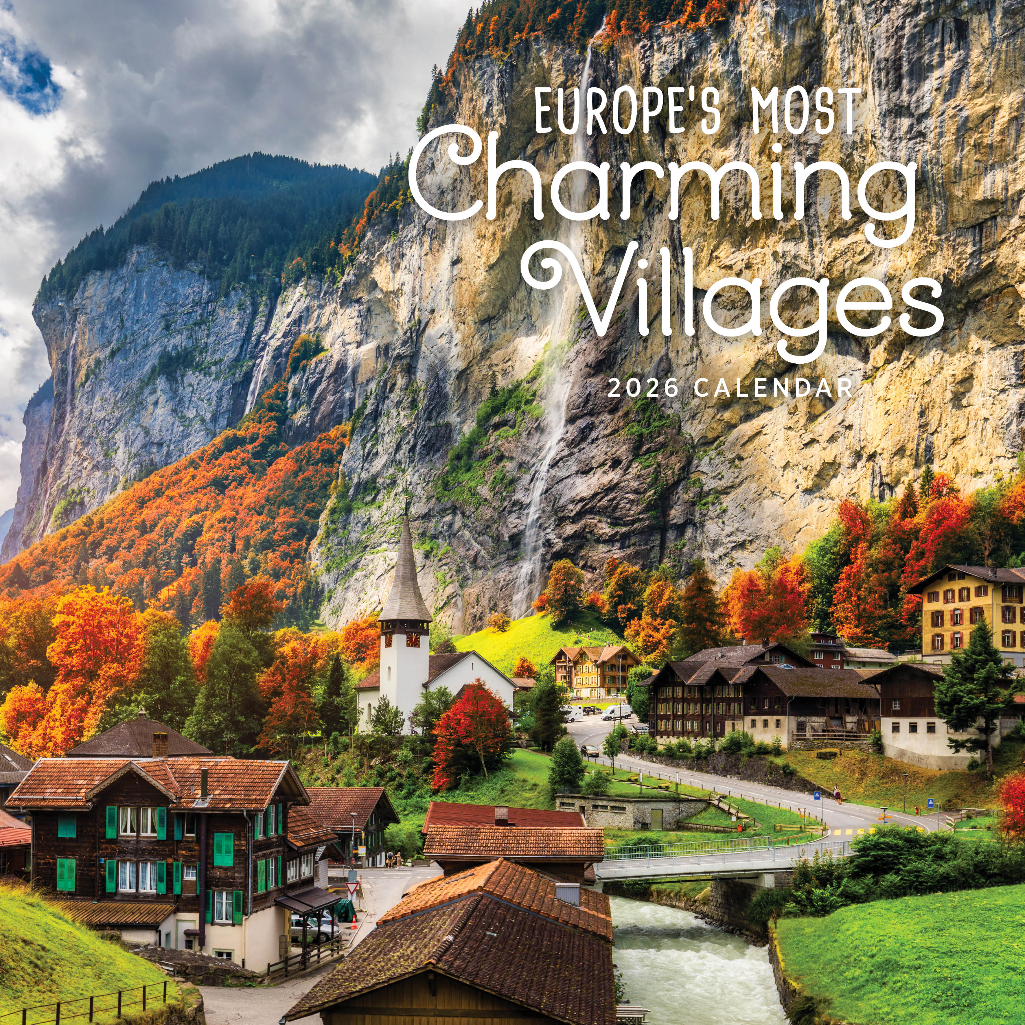 2026 Europe’s Most Charming Villages - Square Wall Calendar