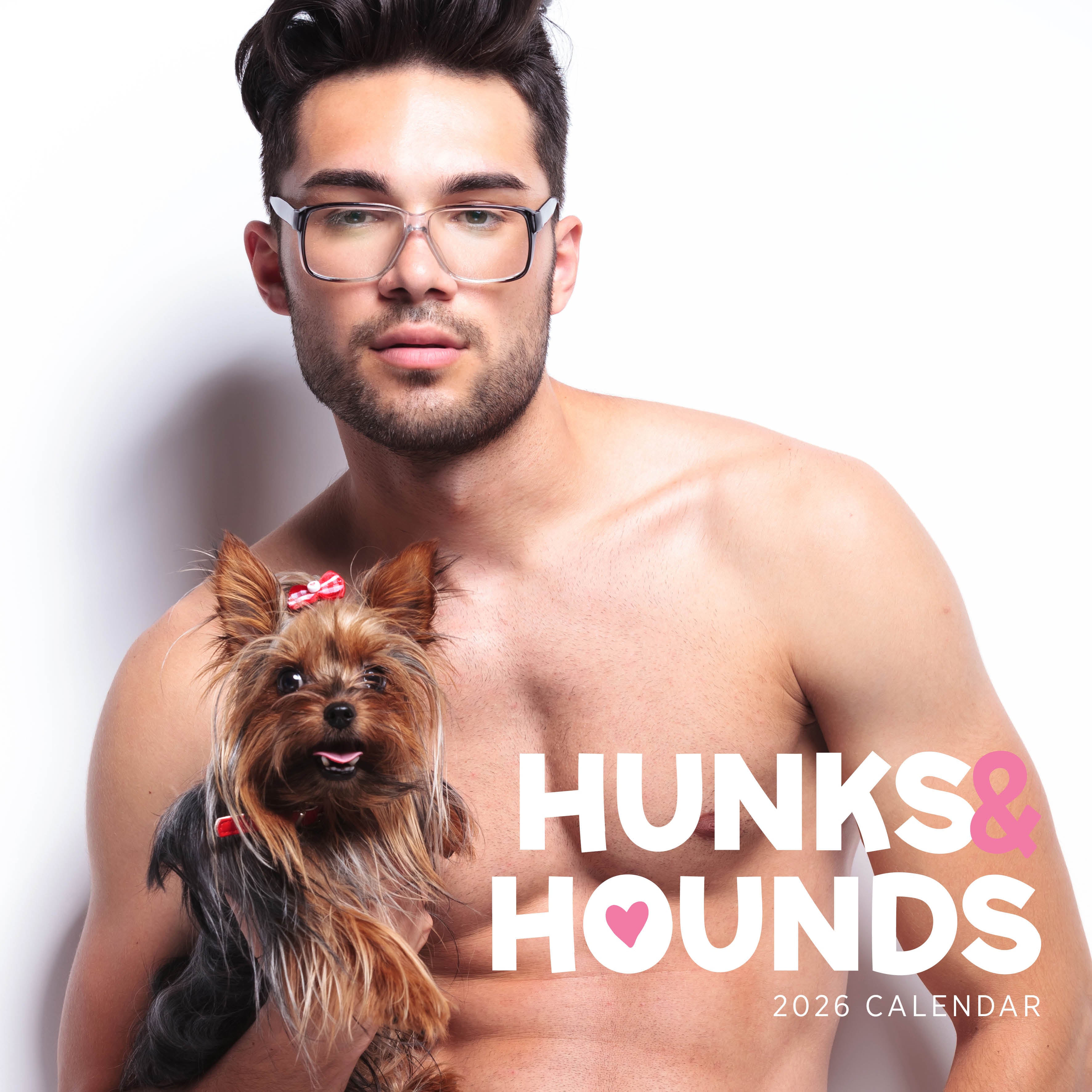 2026 Hunks and Hounds - Square Wall Calendar