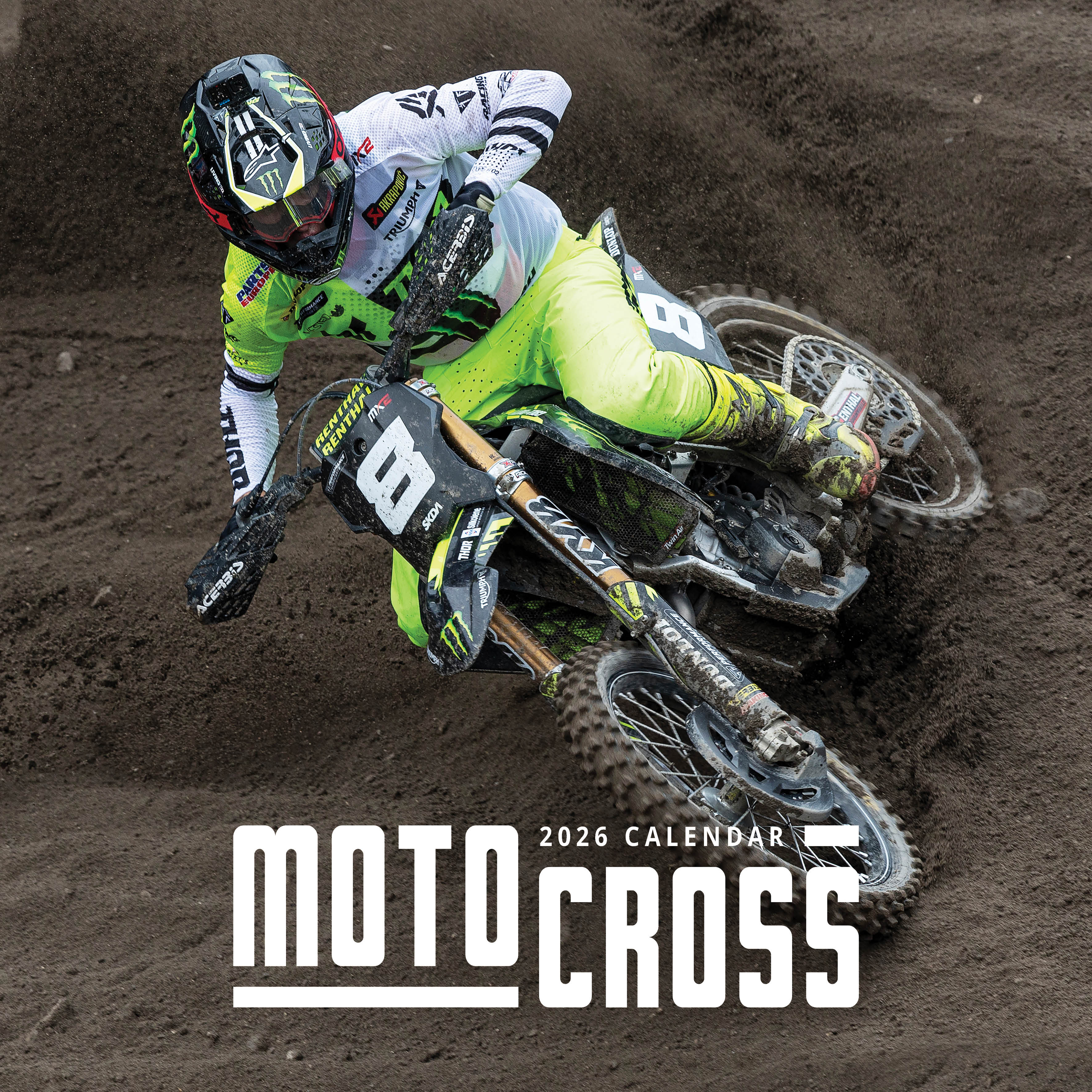 2026 Motocross - Square Wall Calendar