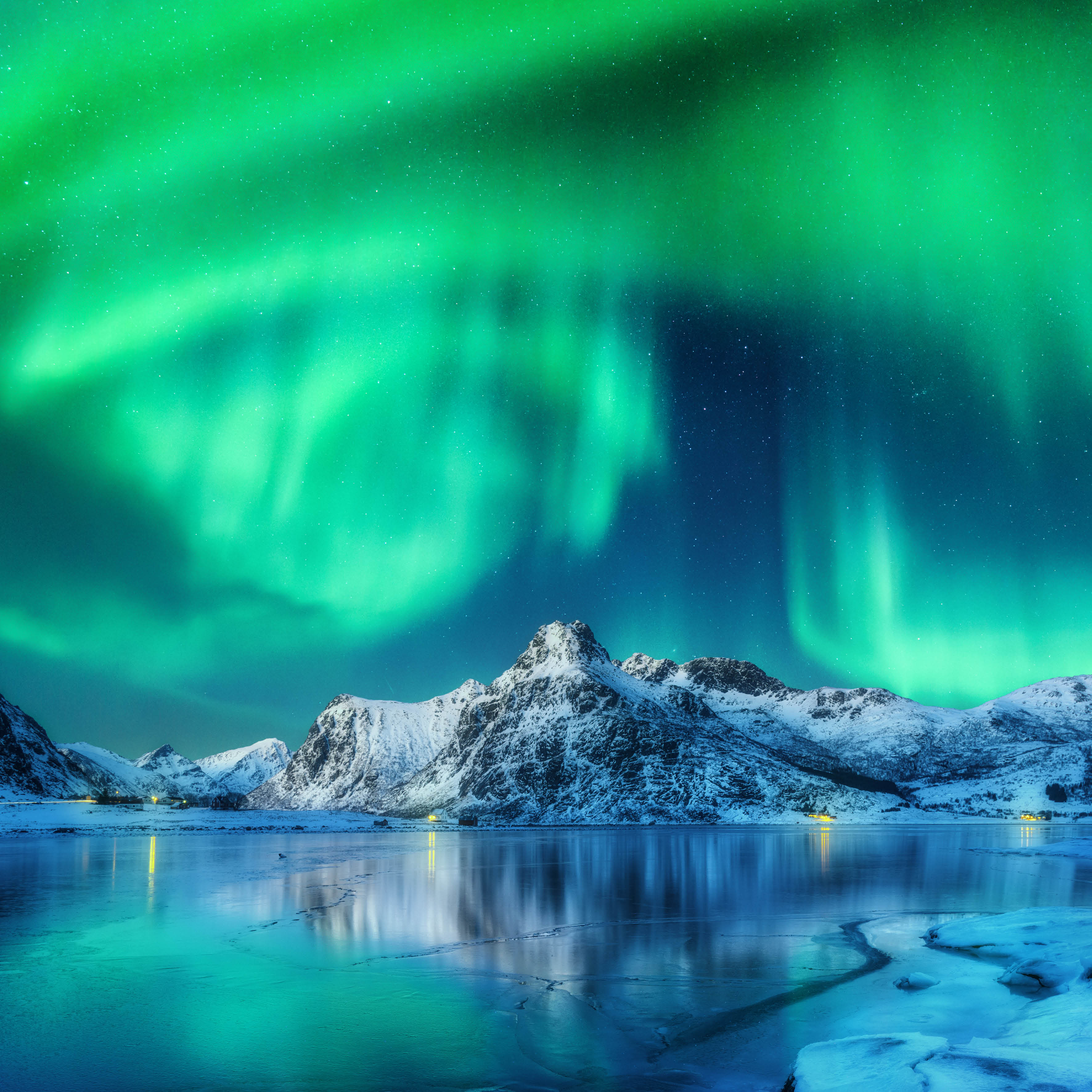 2026 Northern Lights - Square Wall Calendar