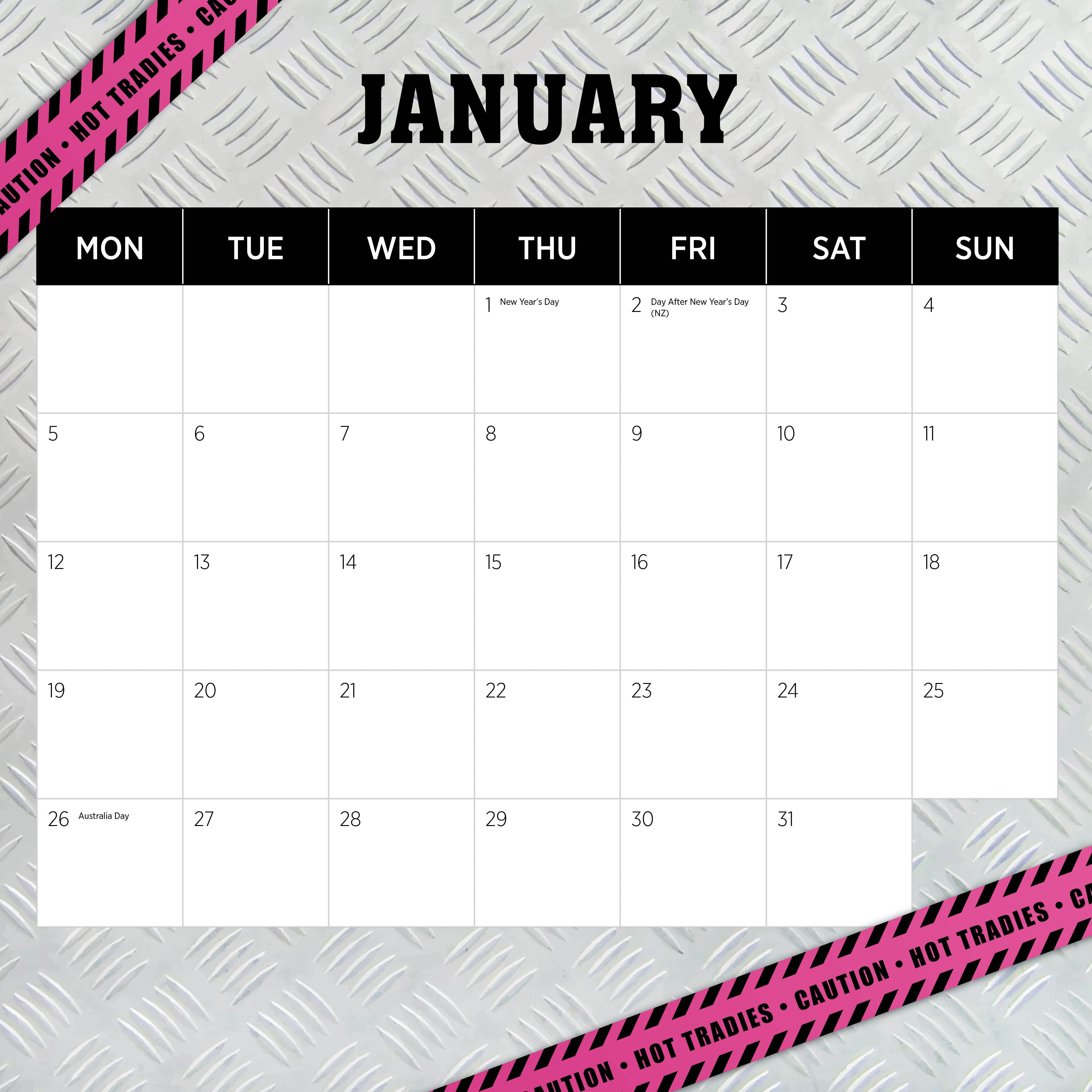 2026 Our Australia Tradies for the Ladies - Square Wall Calendar