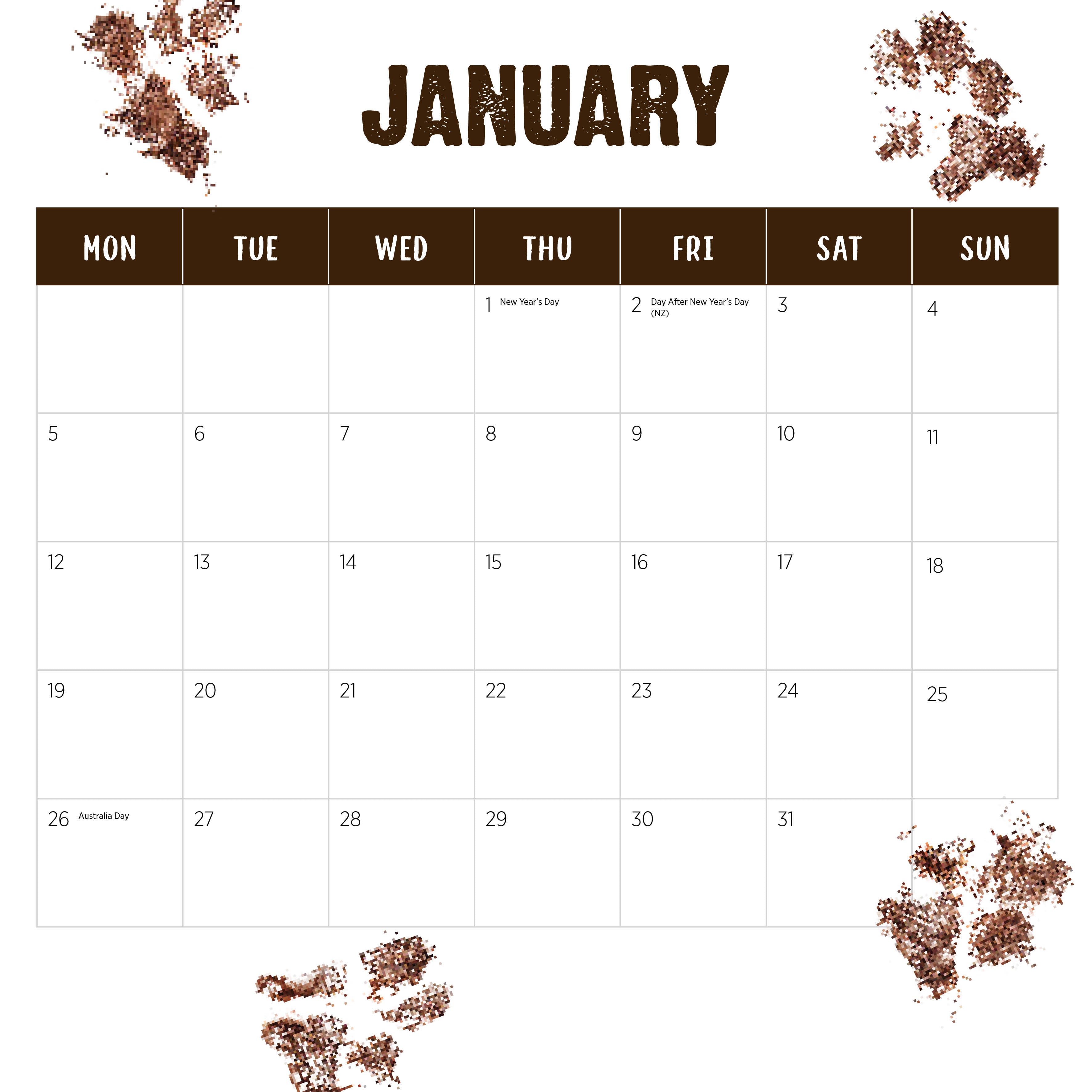 2026 Our Australia Working Dogs - Square Wall Calendar