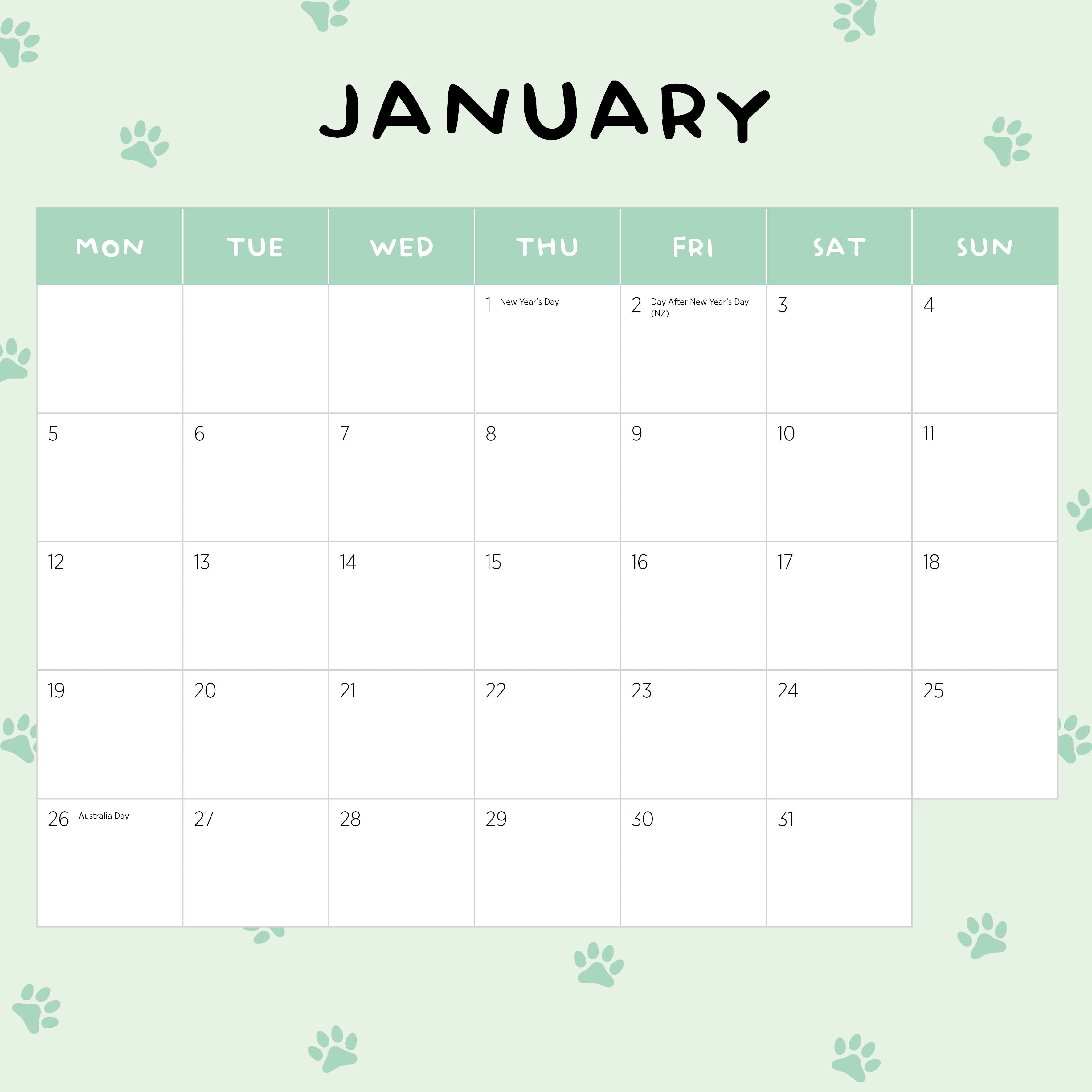 2026 Puppies In A Pickle - Square Wall Calendar