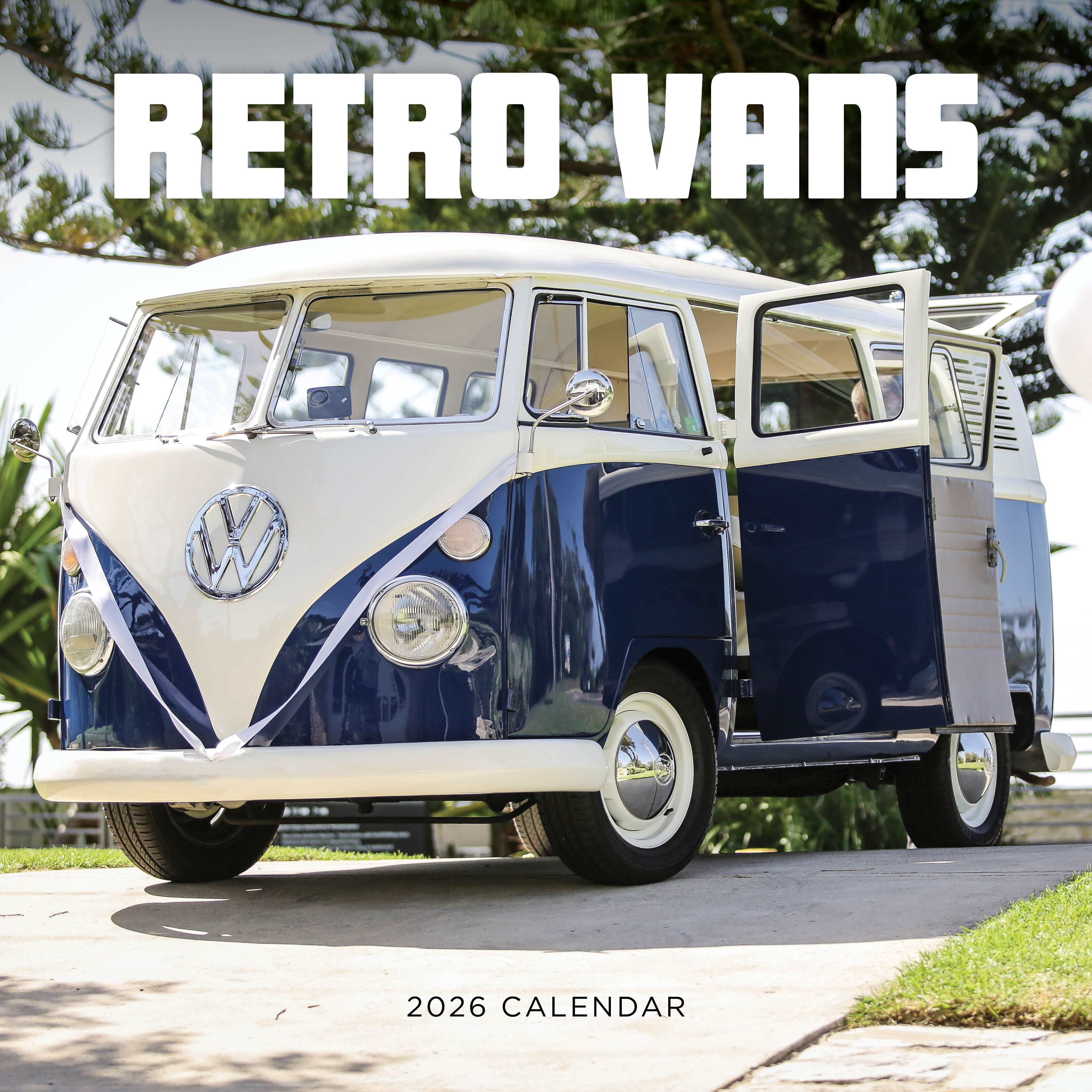 2026 Retro Vans - Square Wall Calendar