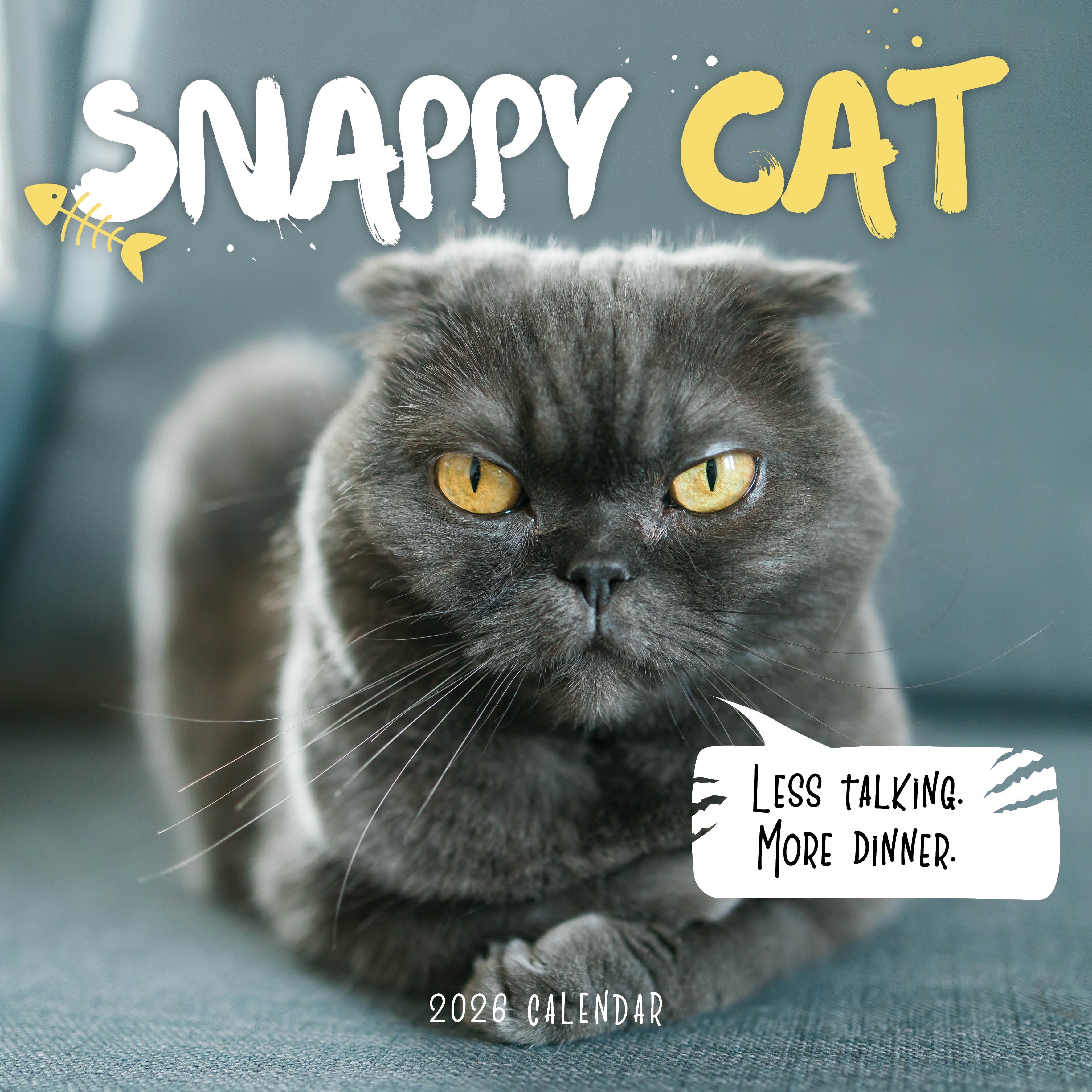 2026 Snappy Cat - Square Wall Calendar