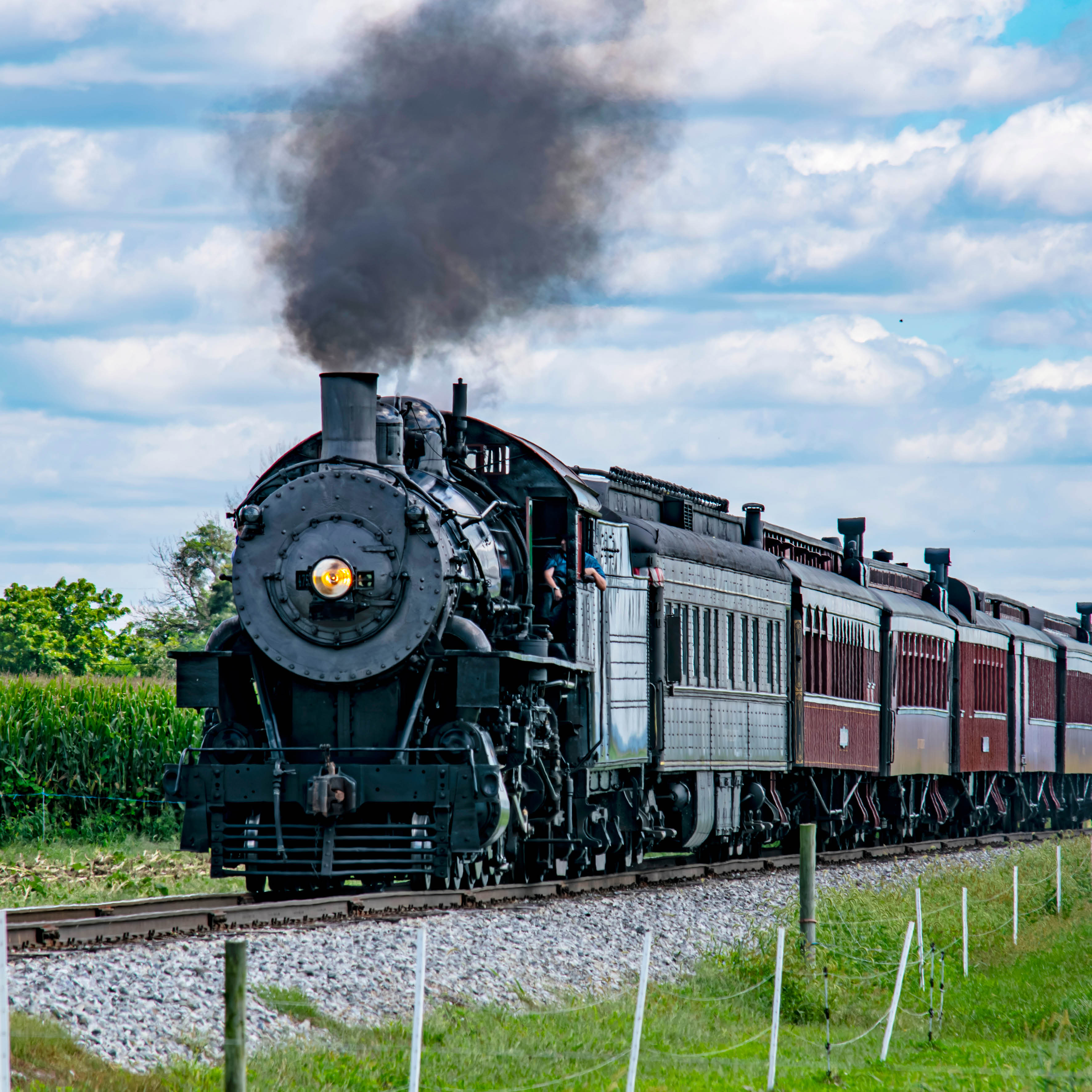 2026 Steam Trains - Square Wall Calendar