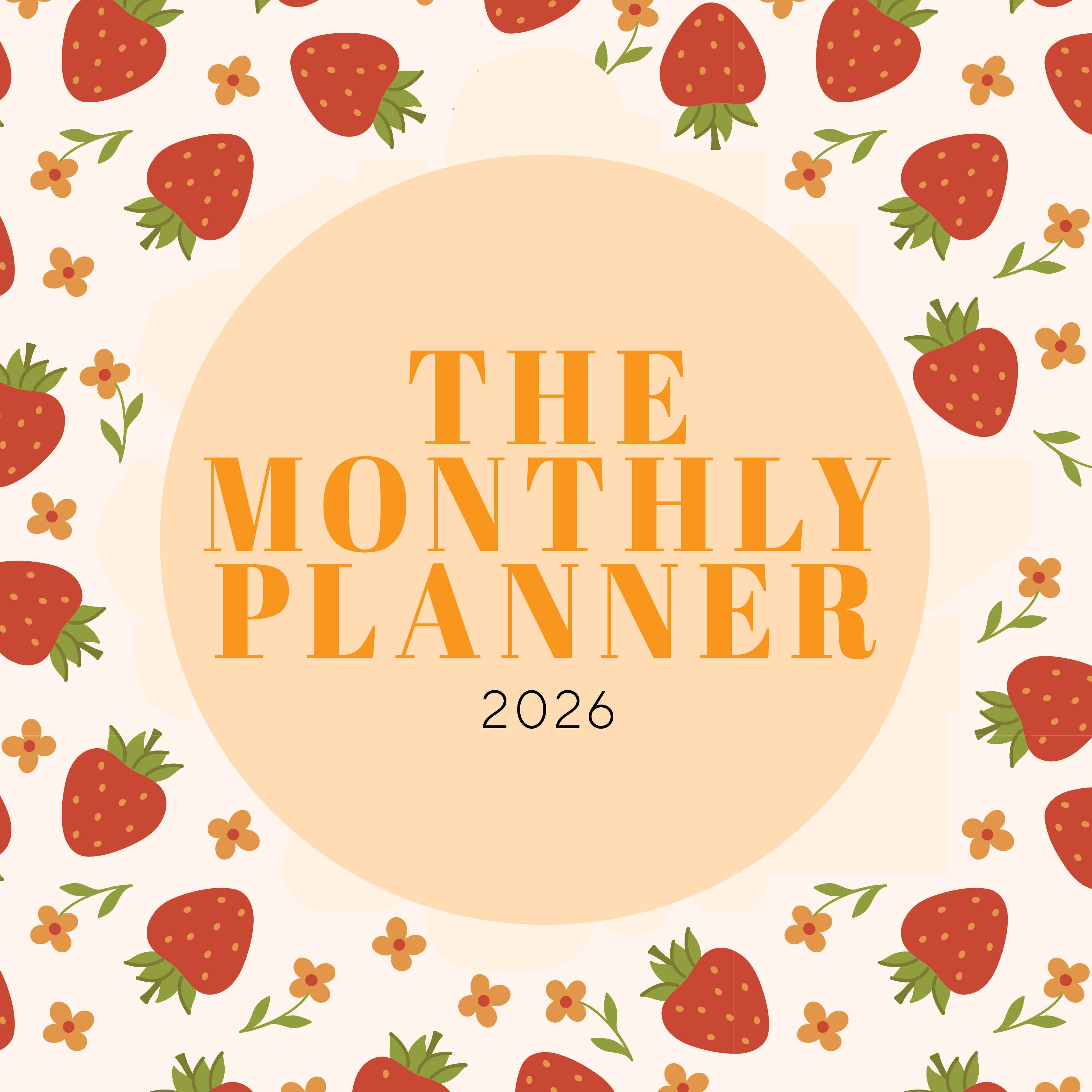 2026 The Monthly Planner - Square Wall Calendar
