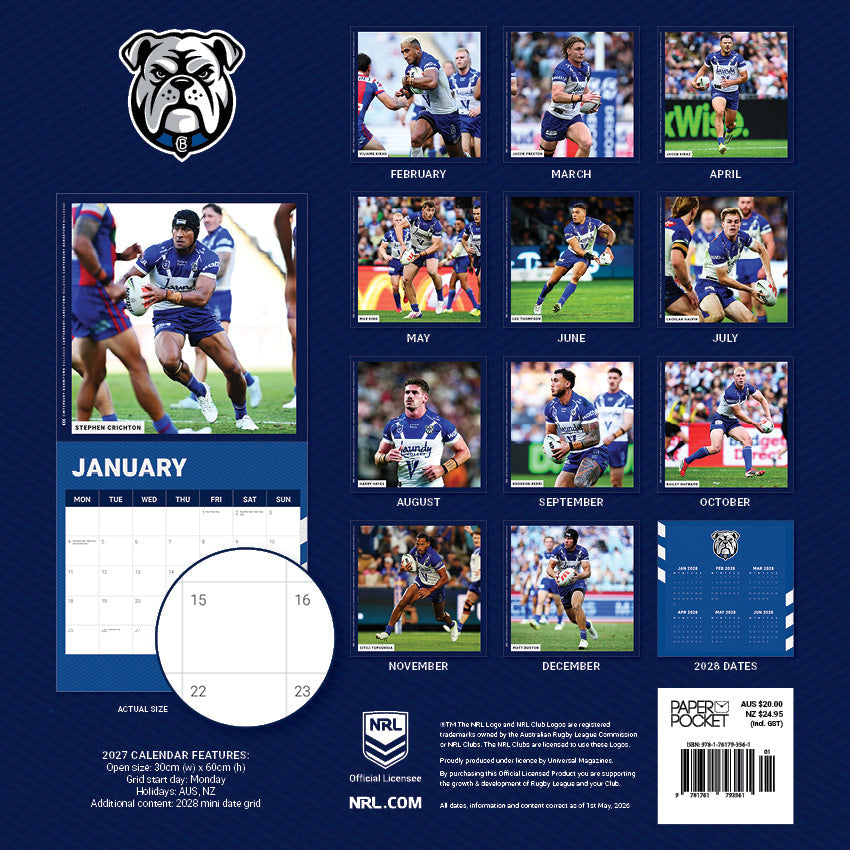 2027 NRL Canterbury-Bankstown Bulldogs calendar – image 4