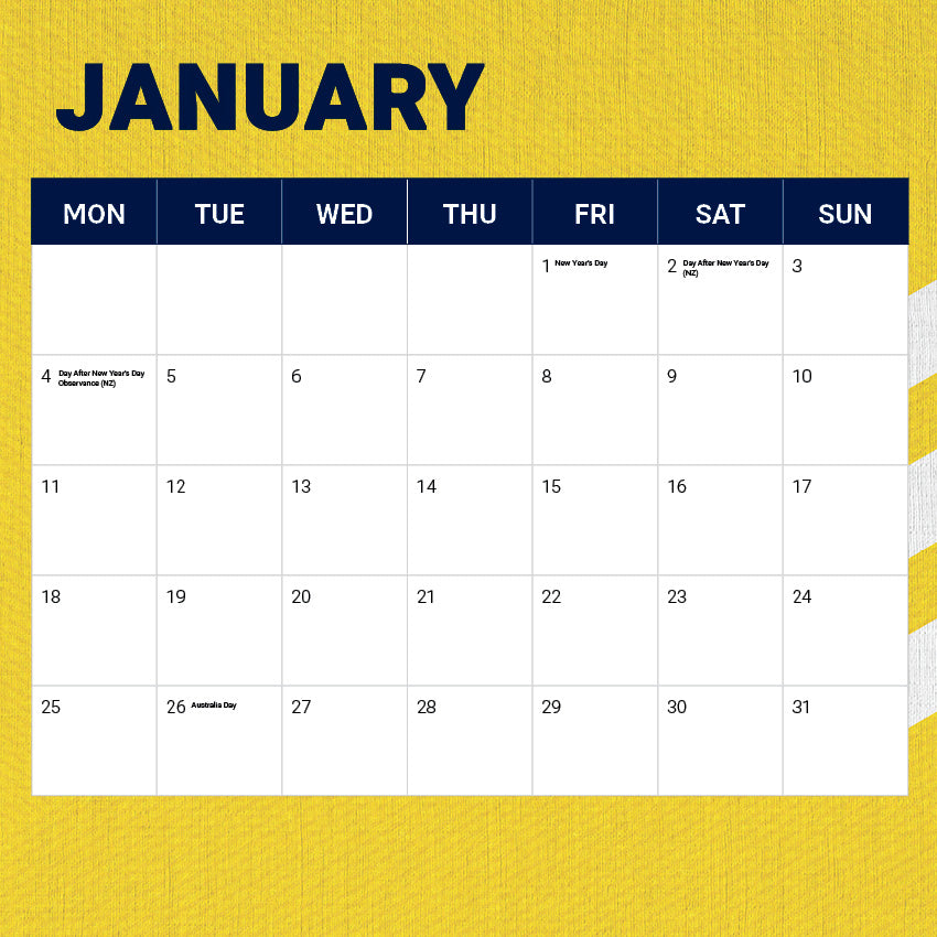 2027 NRL Gold Coast Titans calendar â image 3