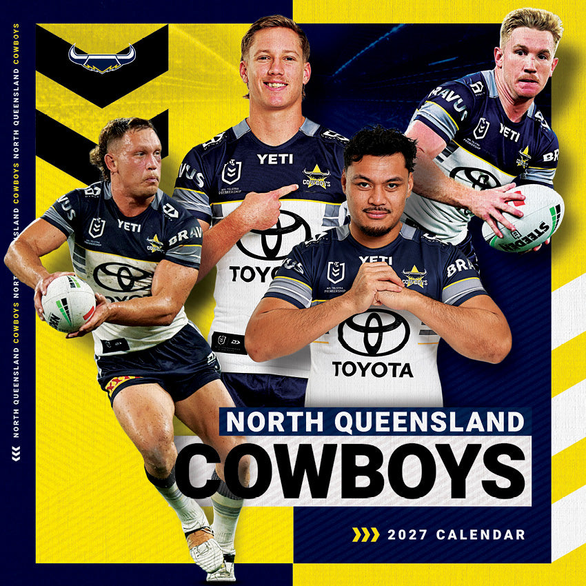 2027 NRL North Queensland Cowboys - Square Wall Calendar