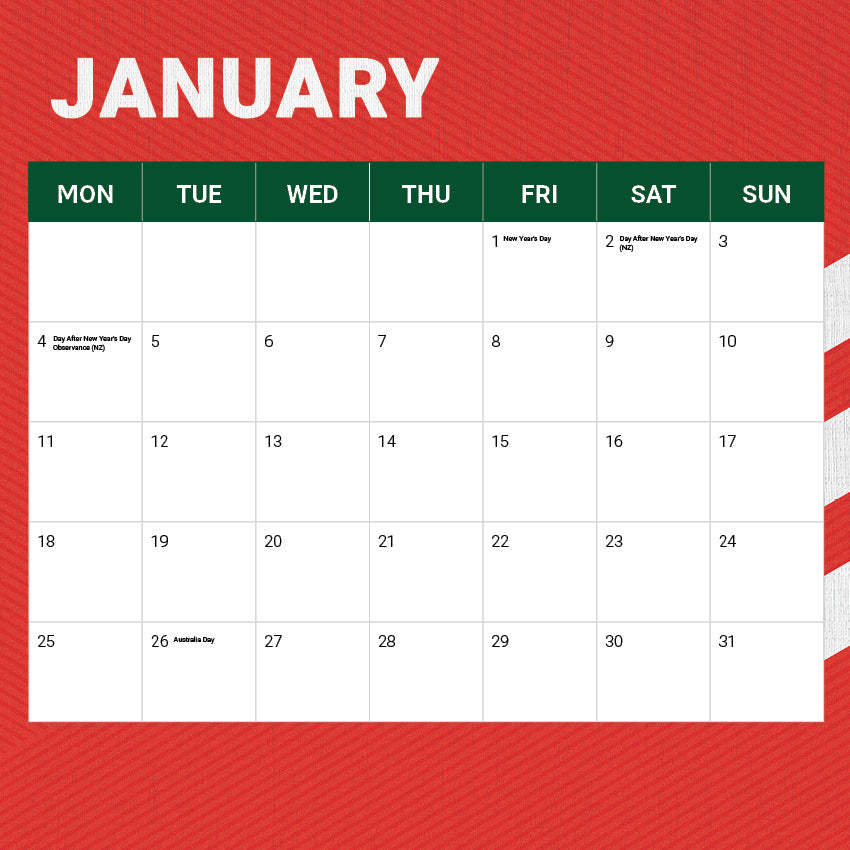 2027 NRL South Sydney Rabbitohs calendar â image 3