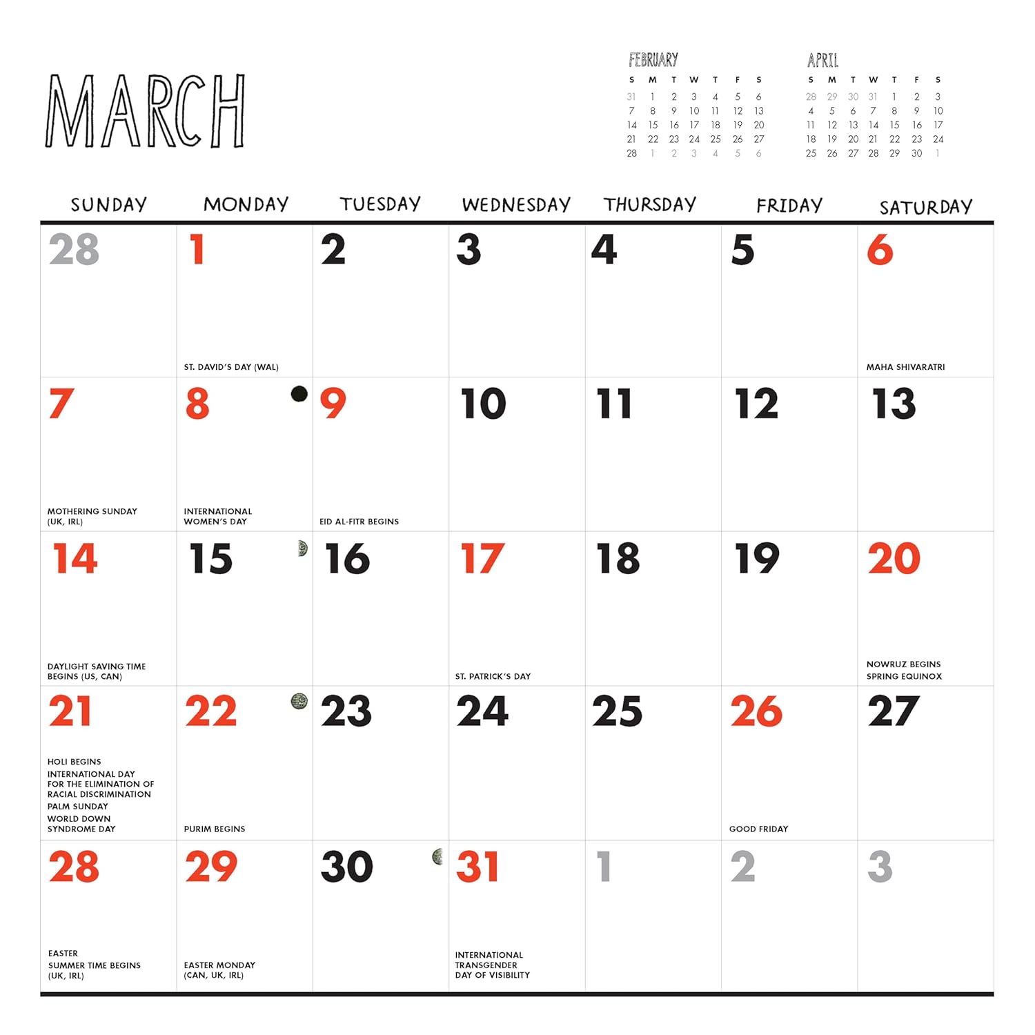 2027 Mandalorian and Child: Jeffrey Brown - Square Wall Calendar
