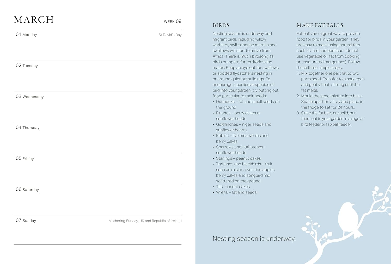 2027 RHS Wild in the Garden - Weekly Diary/Planner