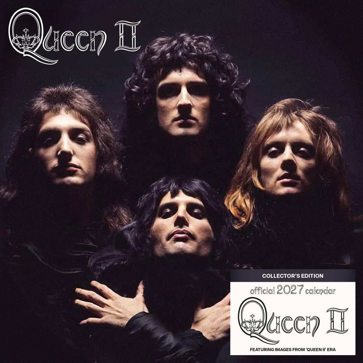 2027 Queen - Collector's Edition Record Sleeve - Square Wall Calendar — front cover