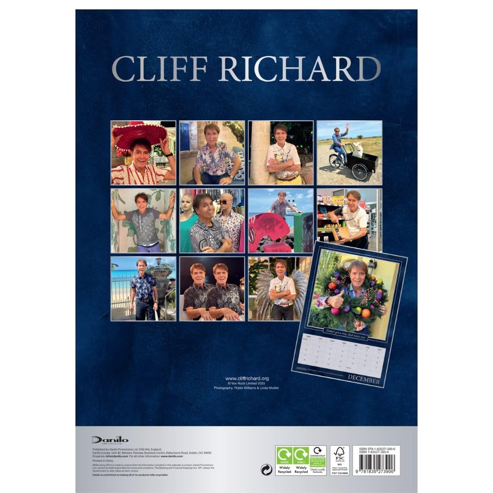 2026 Cliff Richard - A3 Wall Calendar