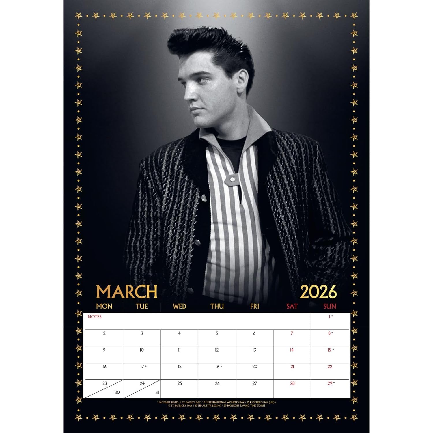 2026 Elvis - A3 Wall Calendar