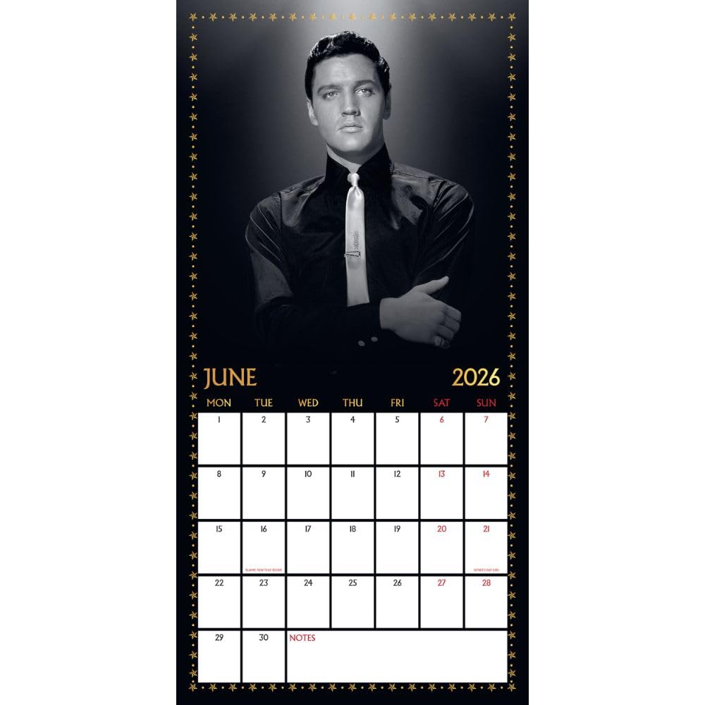 2026 Elvis - Square Wall Calendar