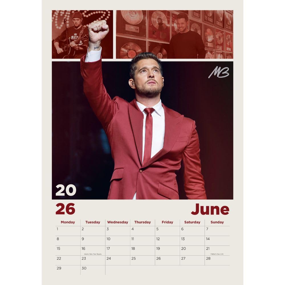 2026 Michael Buble - A3 Wall Calendar