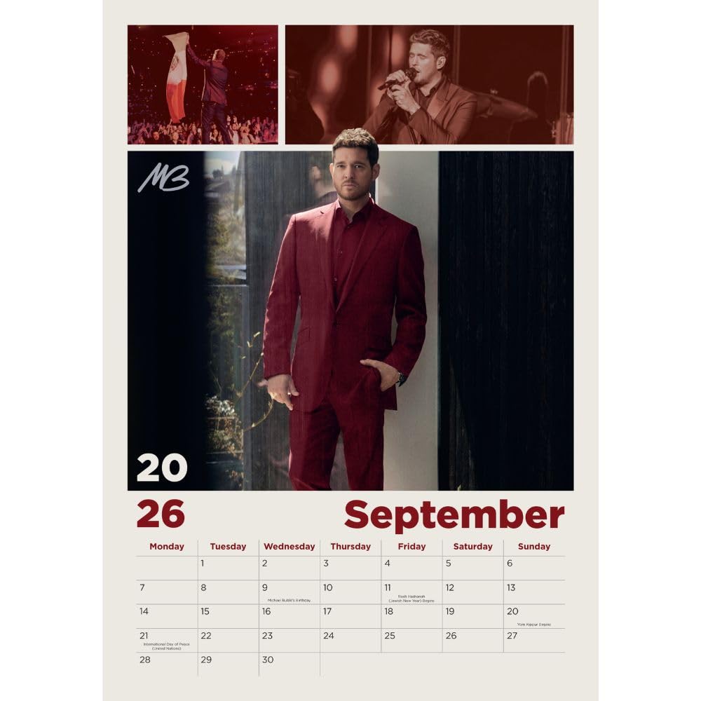 2026 Michael Buble - A3 Wall Calendar