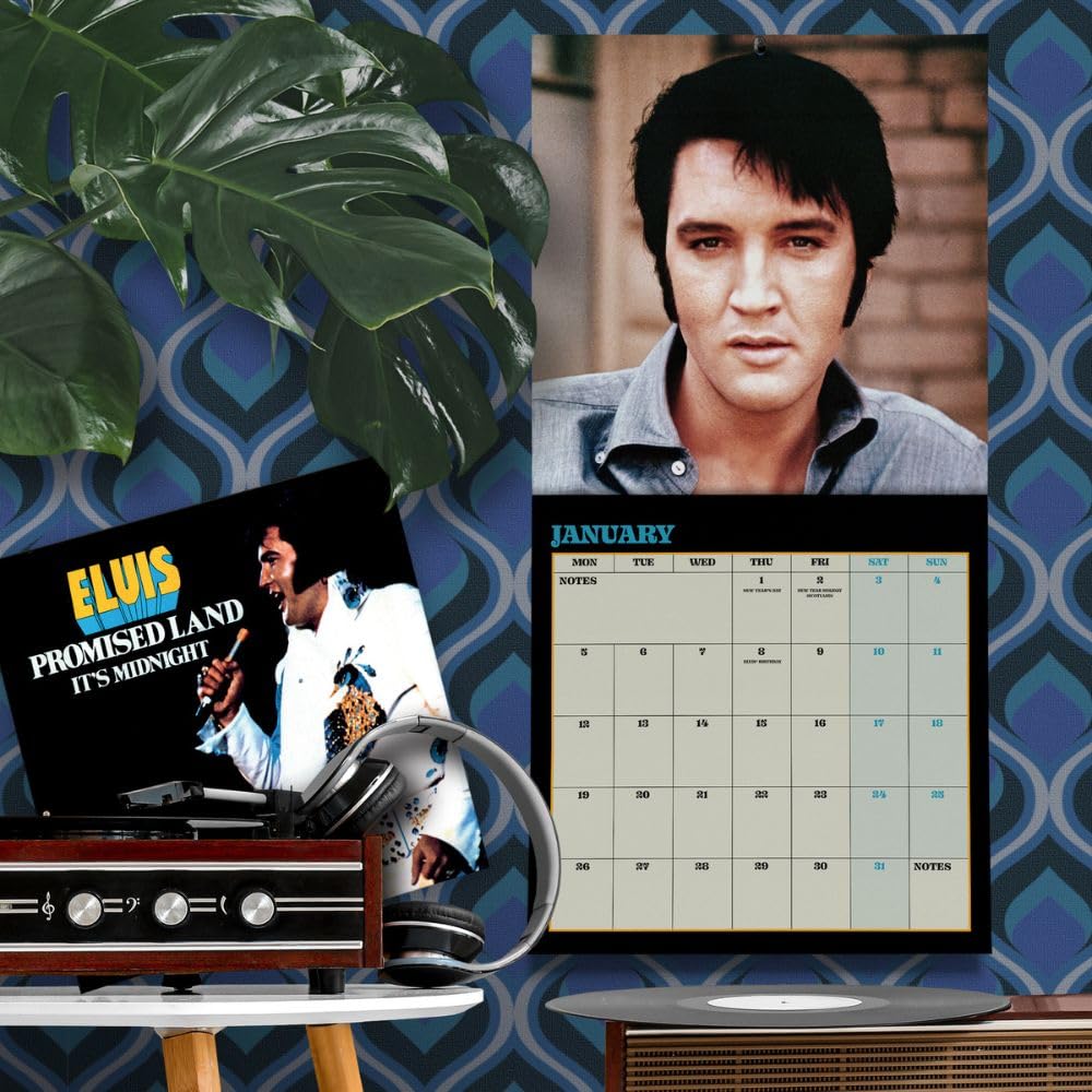 2026 Elvis - Collector's Edition Record Sleeve - Square Wall Calendar