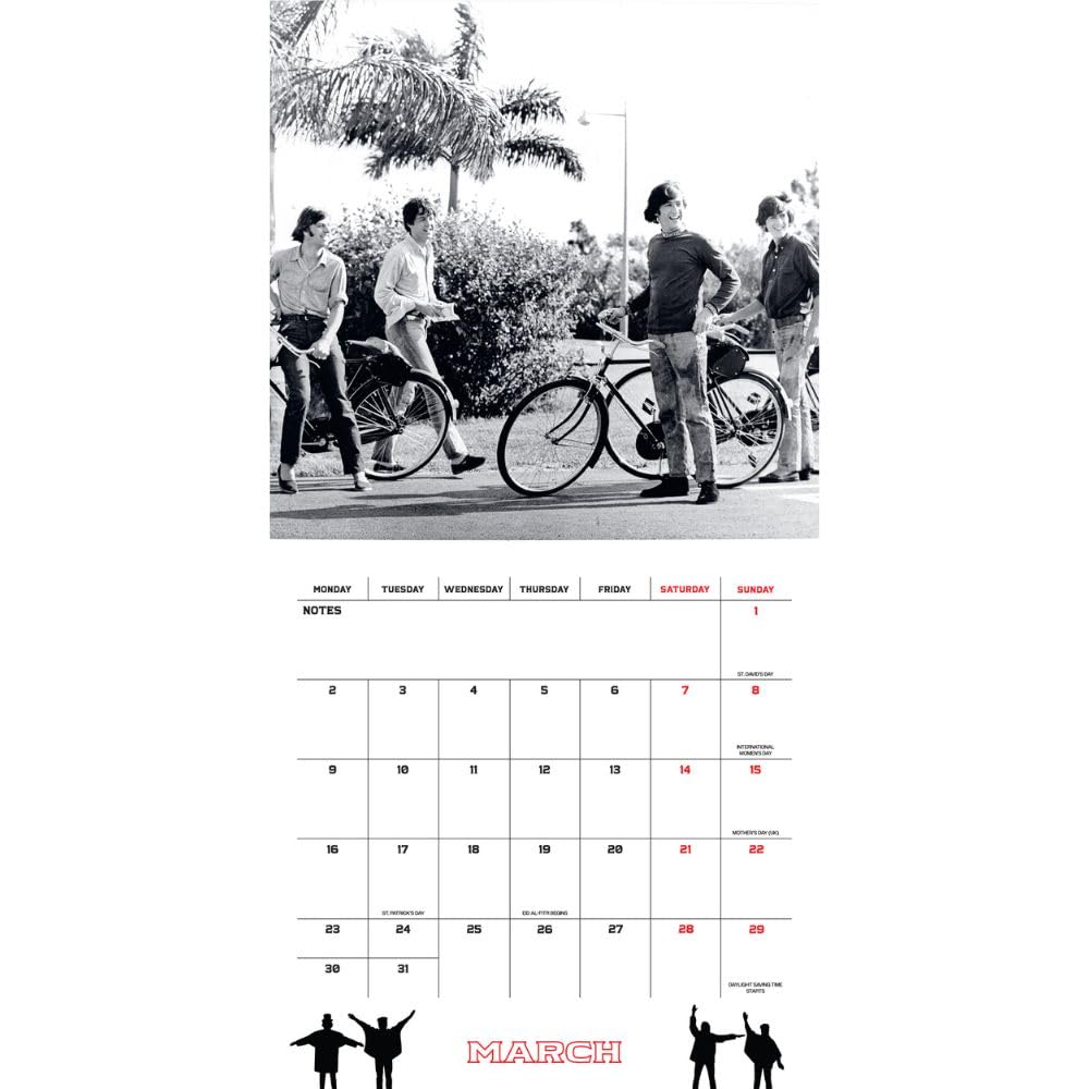 2026 The Beatles - Collector's Edition Record Sleeve - Square Wall Calendar