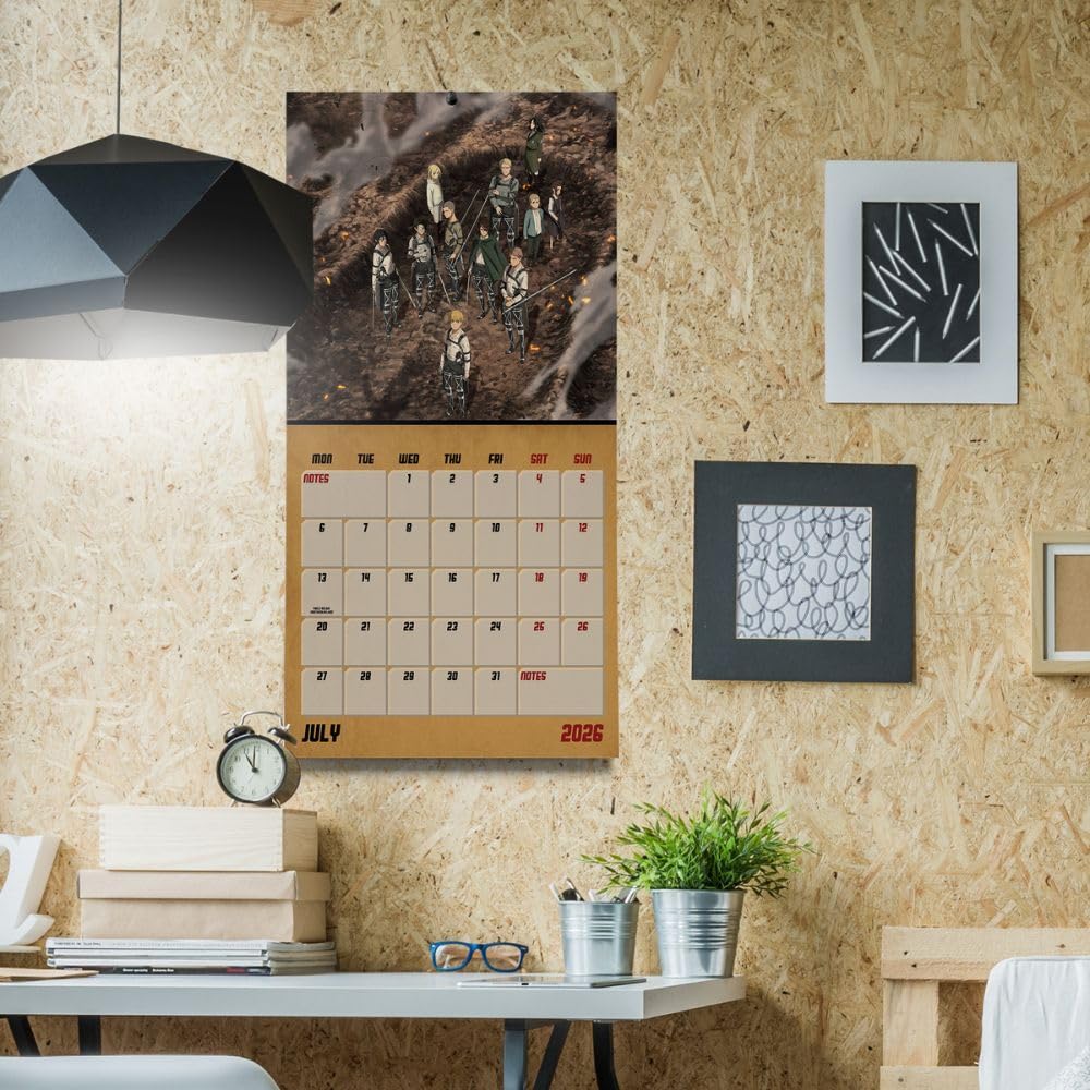 2026 Attack On Titan - Square Wall Calendar