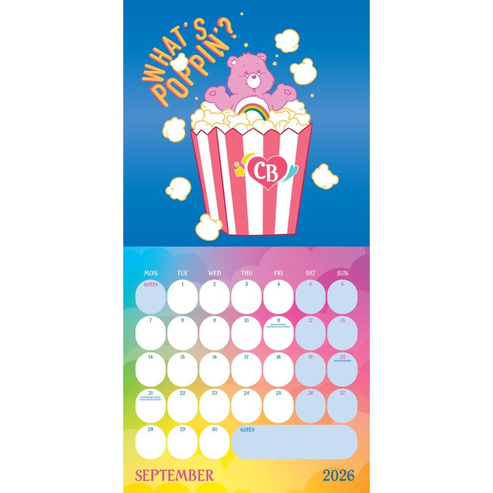 2026 Care Bears - Square Wall Calendar