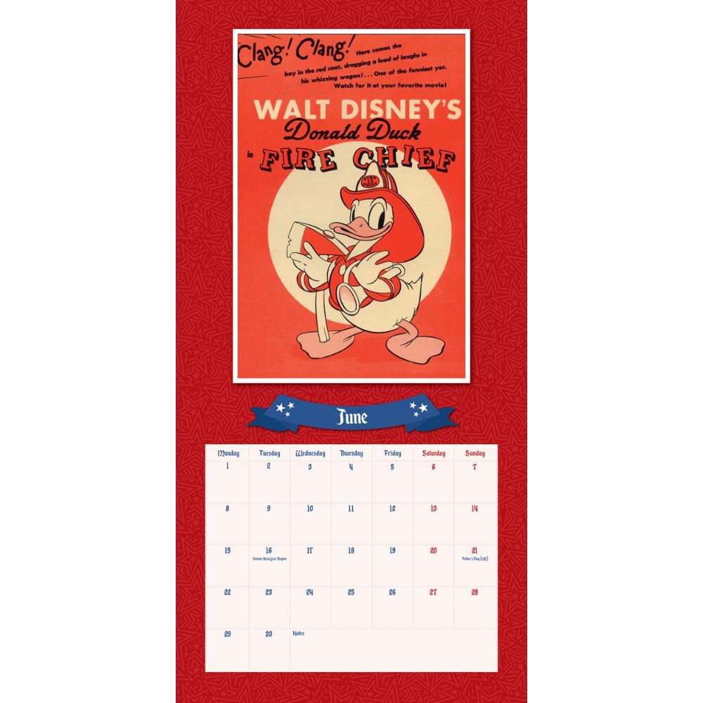 2026 Disney Vintage Posters - Square Wall Calendar