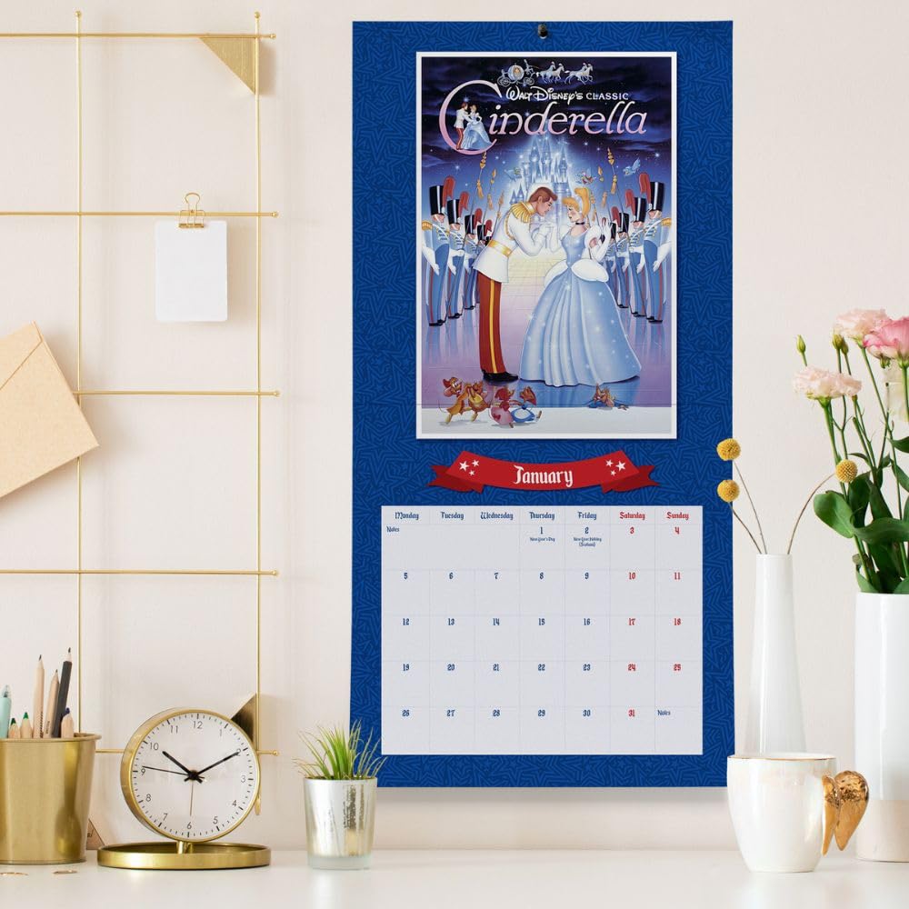 2026 Disney Vintage Posters - Square Wall Calendar
