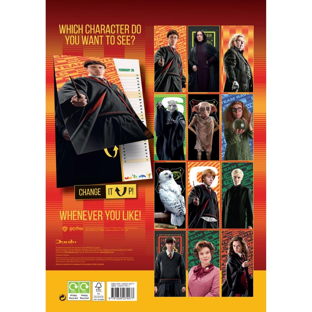 2026 Harry Potter - Change It Up - A3 Wall Calendar
