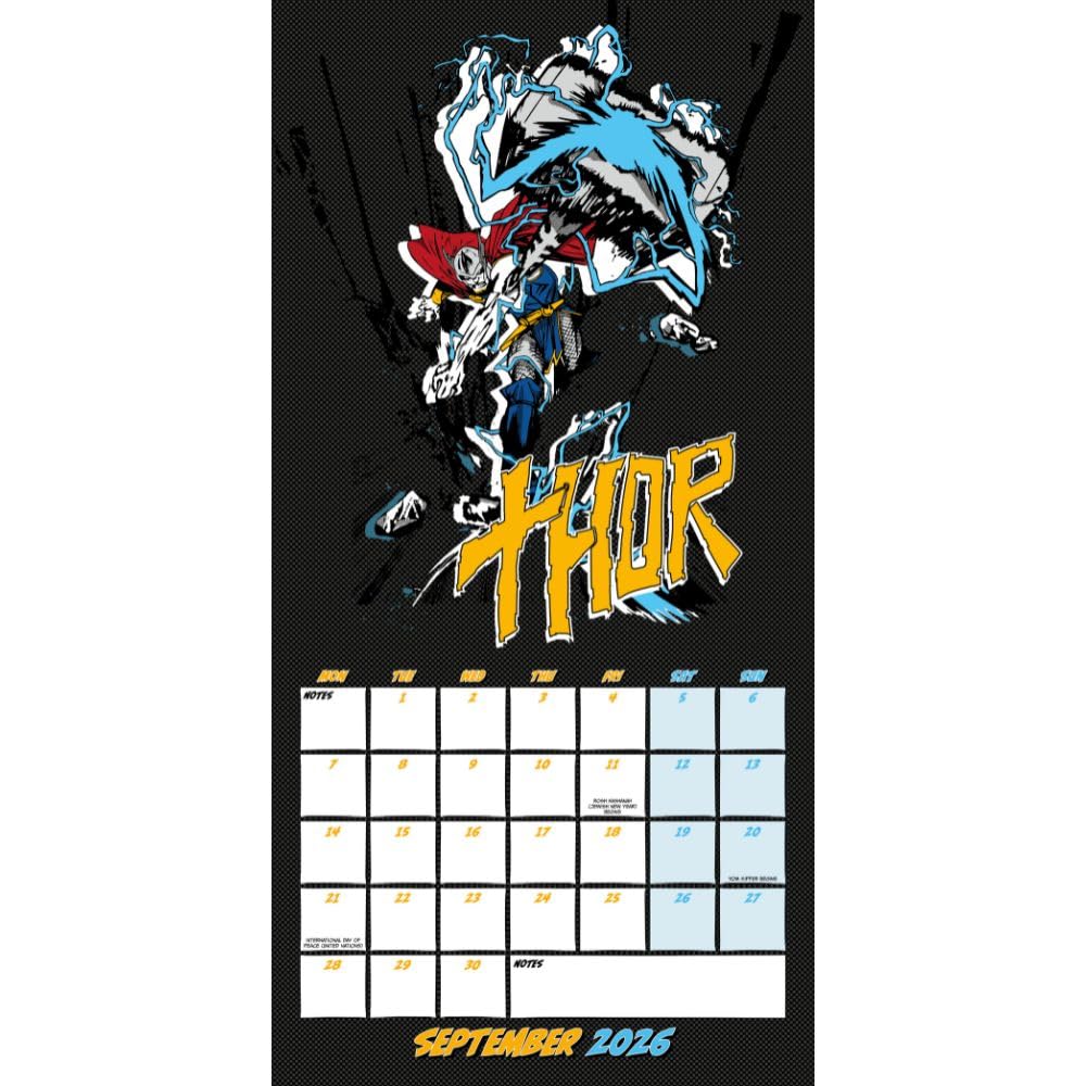 2026 Marvel Comics - Square Wall Calendar