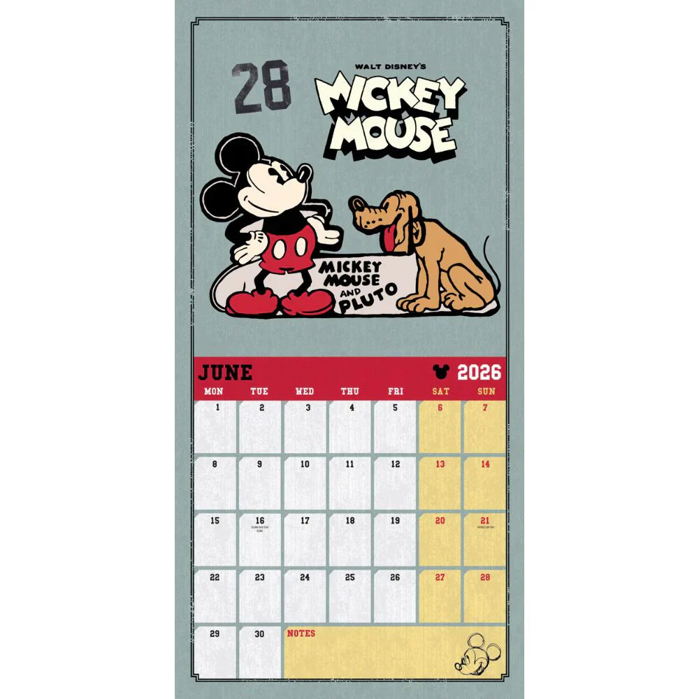 2026 Mickey Mouse Classic - Square Wall Calendar