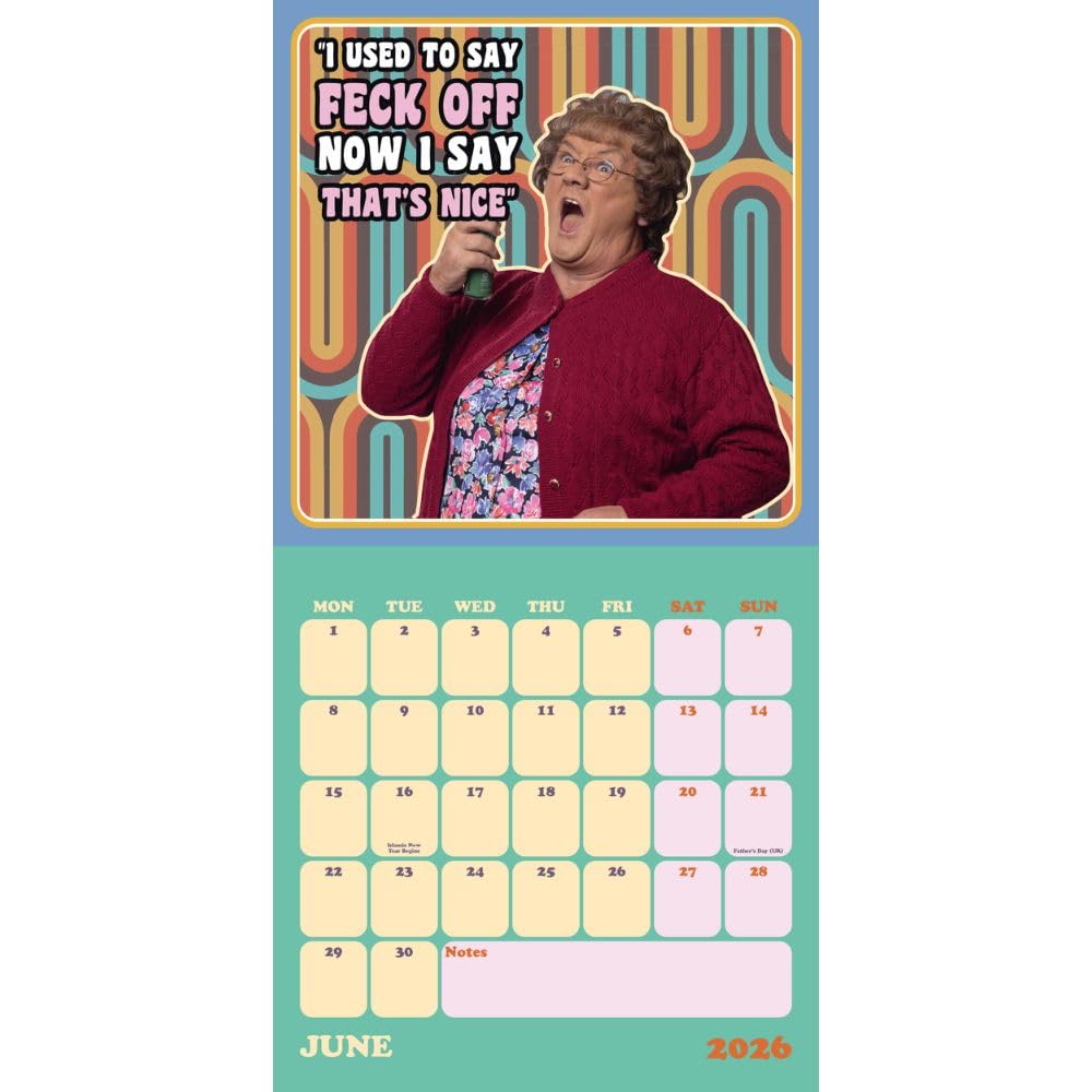 2026 Mrs. Brown's Boys - Square Wall Calendar