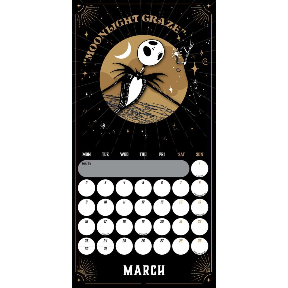 2026 The Nightmare Before Christmas - Square Wall Calendar