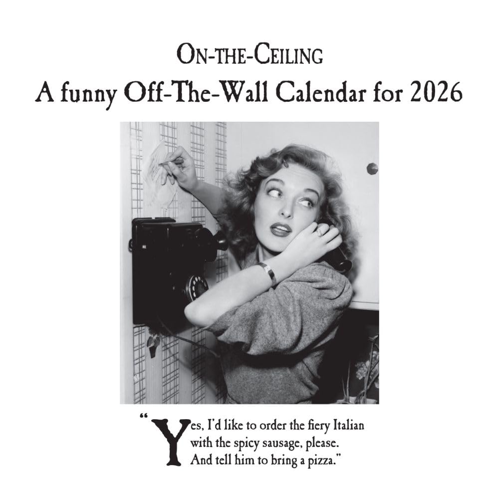 2026 On The Ceiling - Square Wall Calendar