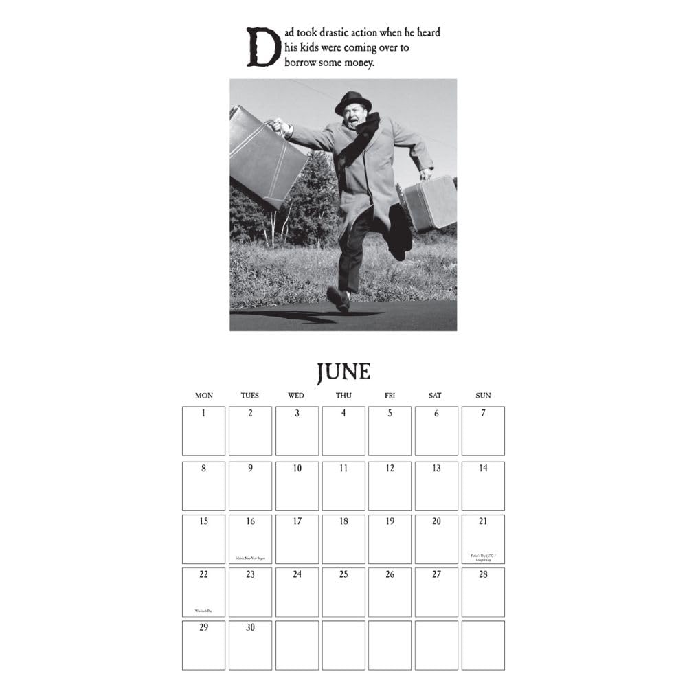 2026 On The Ceiling - Square Wall Calendar