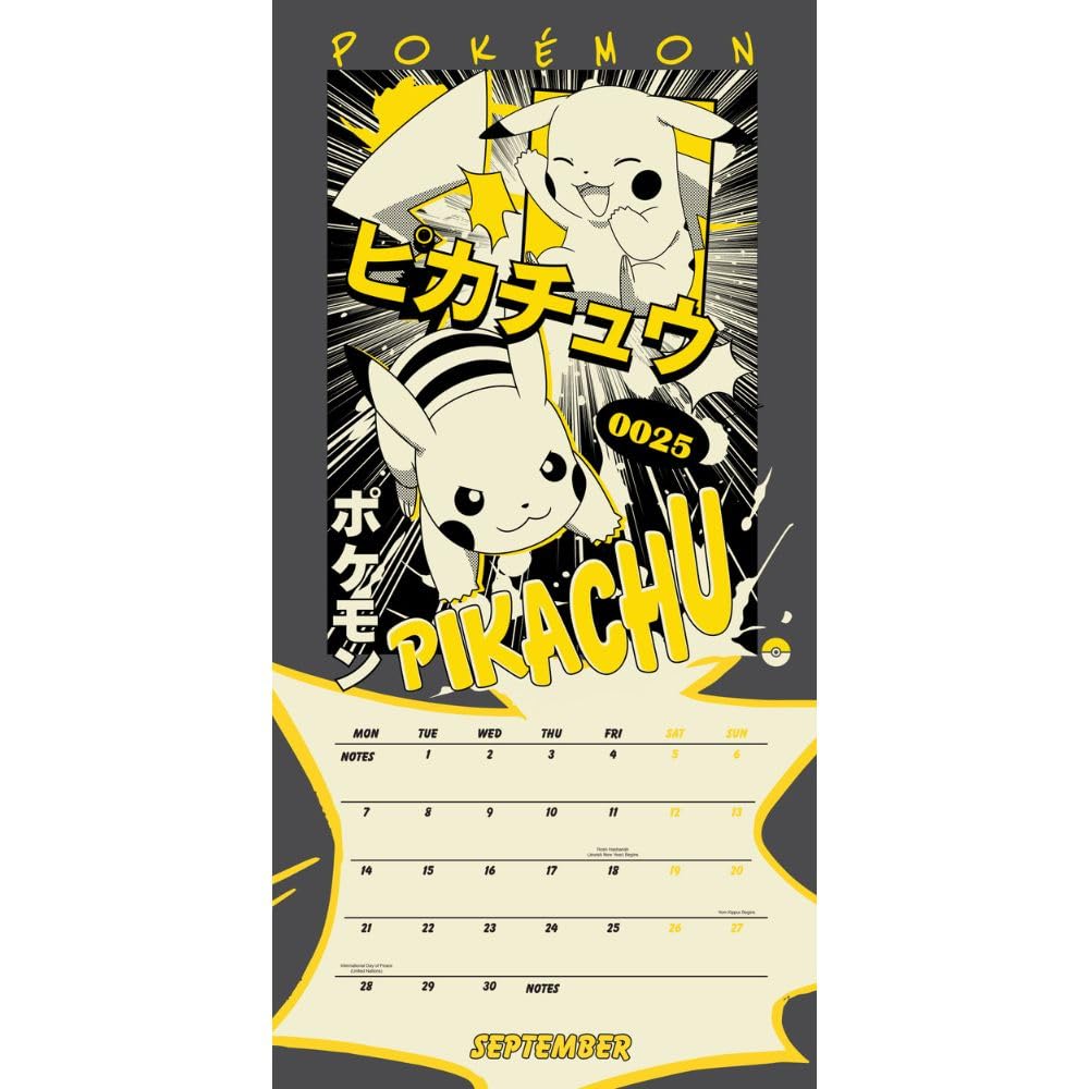2026 Pokemon - Square Wall Calendar