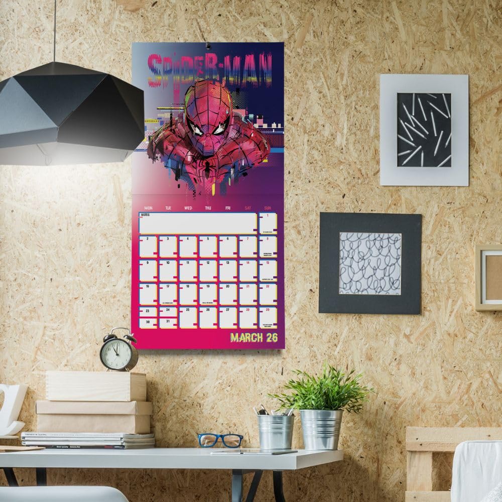 2026 Spider-Man - Square Wall Calendar