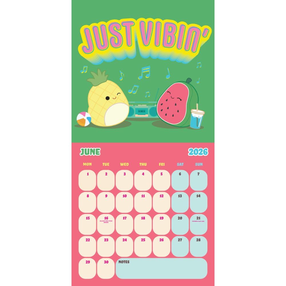 2026 Squishmallows - Square Wall Calendar