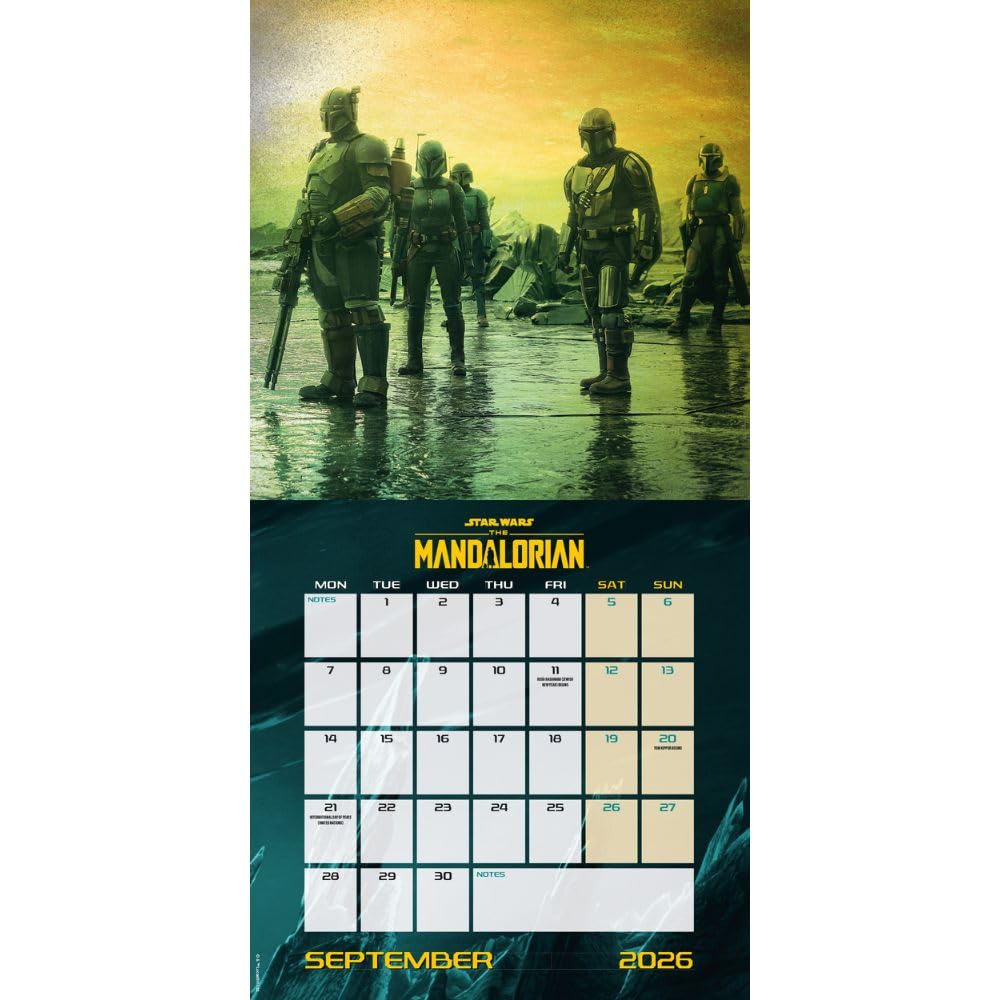 2026 Star Wars - The Mandalorian - Square Wall Calendar