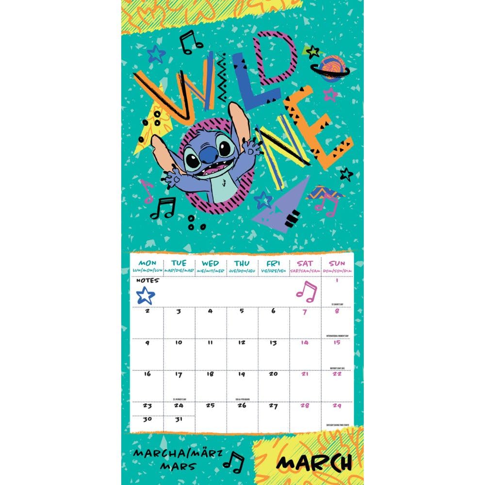 2026 Stitch - Square Wall Calendar