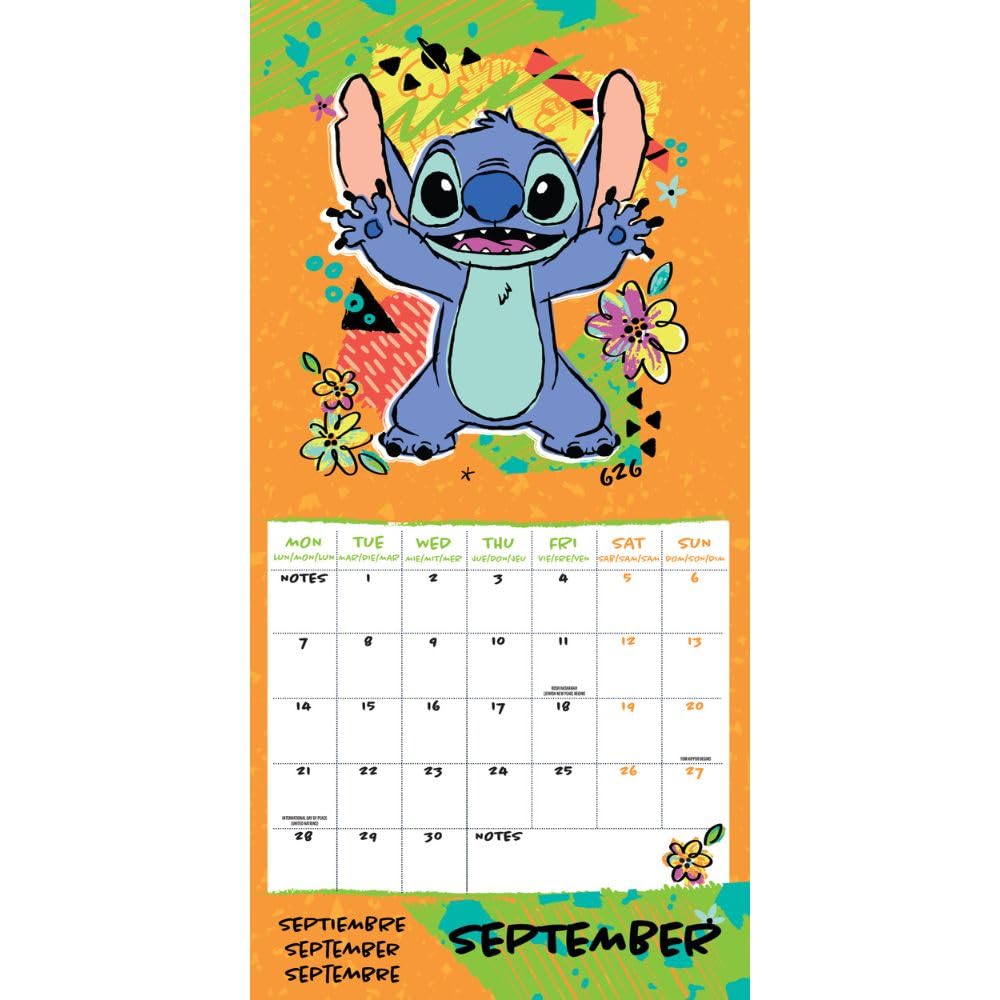 2026 Stitch - Square Wall Calendar