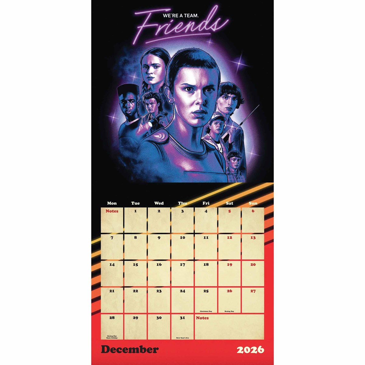 2026 Stranger Things - Square Wall Calendar