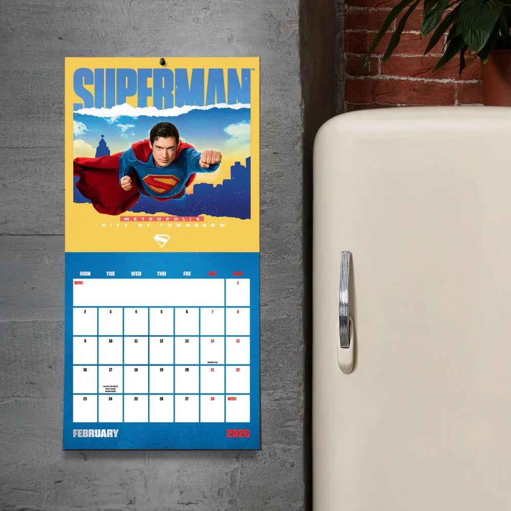 2026 Superman Movie - Square Wall Calendar