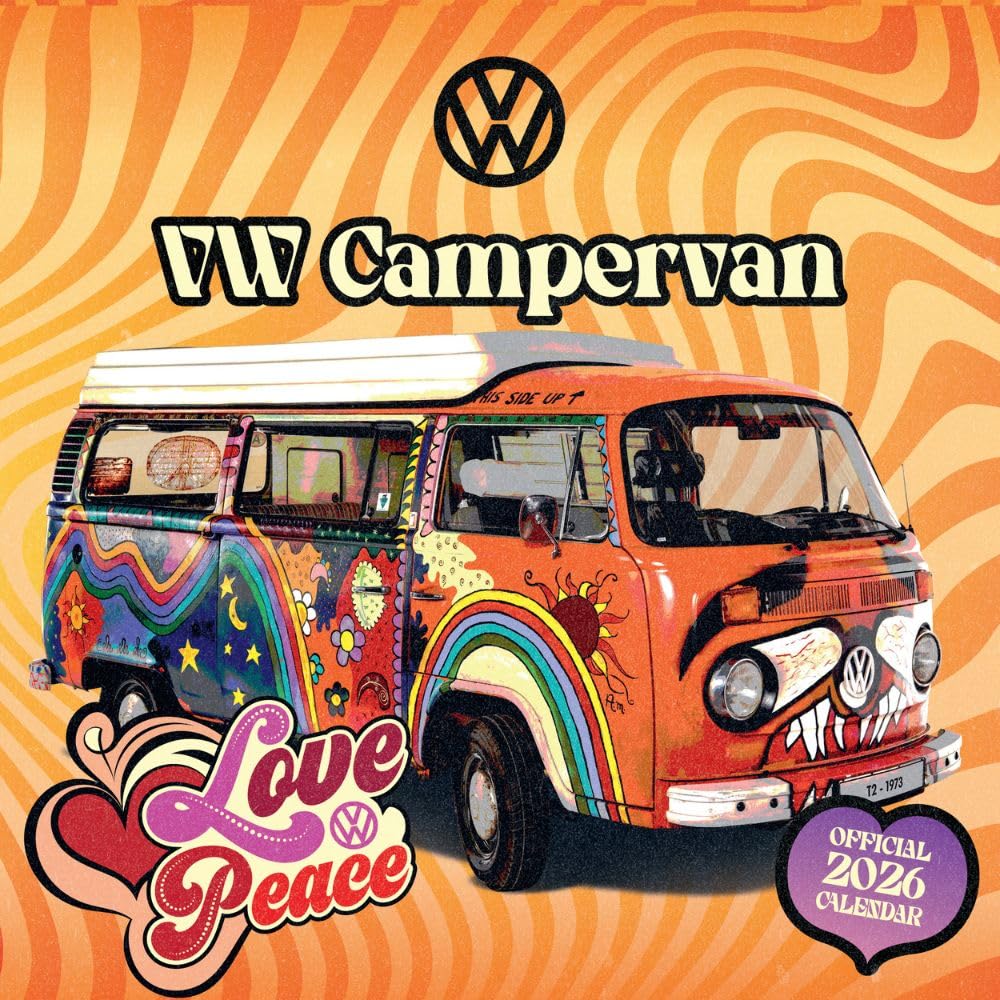 2026 VW Campervans - Square Wall Calendar