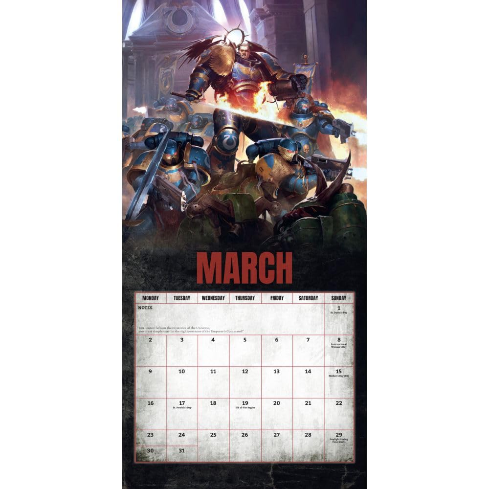 2026 Warhammer - Square Wall Calendar